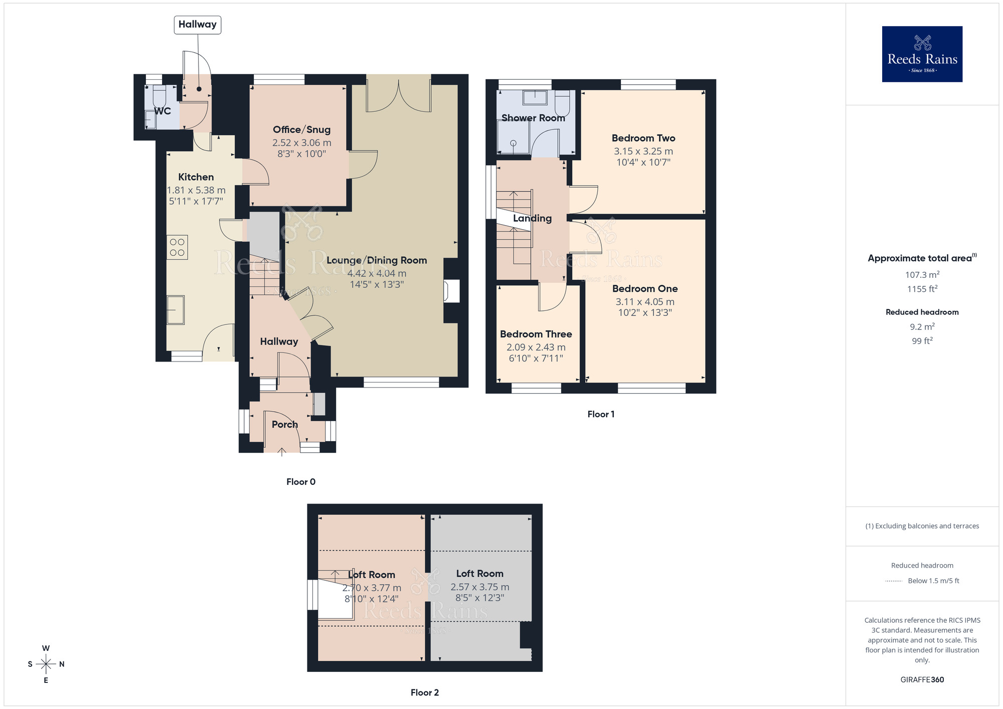 Floorplan of 3 bedroom Semi Detached House for sale, Leyland Lane, Leyland, Lancashire, PR25