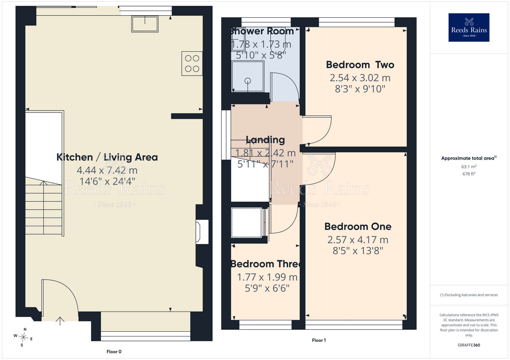 Floorplan of 3 bedroom Semi Detached House for sale, Gorsewood Road, Leyland, Lancashire, PR25