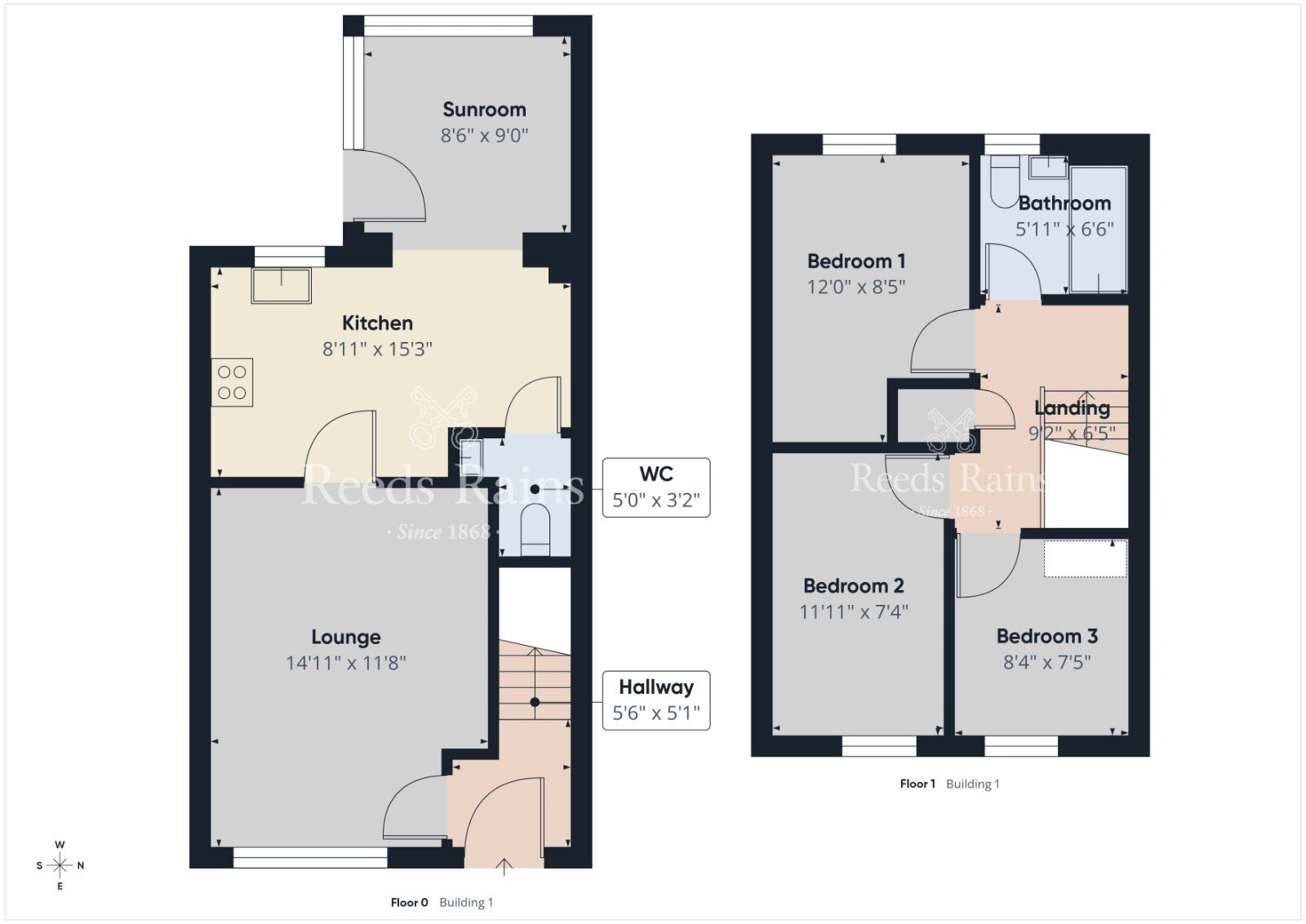 Floorplan of 3 bedroom Semi Detached House to rent, Ballantine Lane, Lisburn, County Antrim, BT27