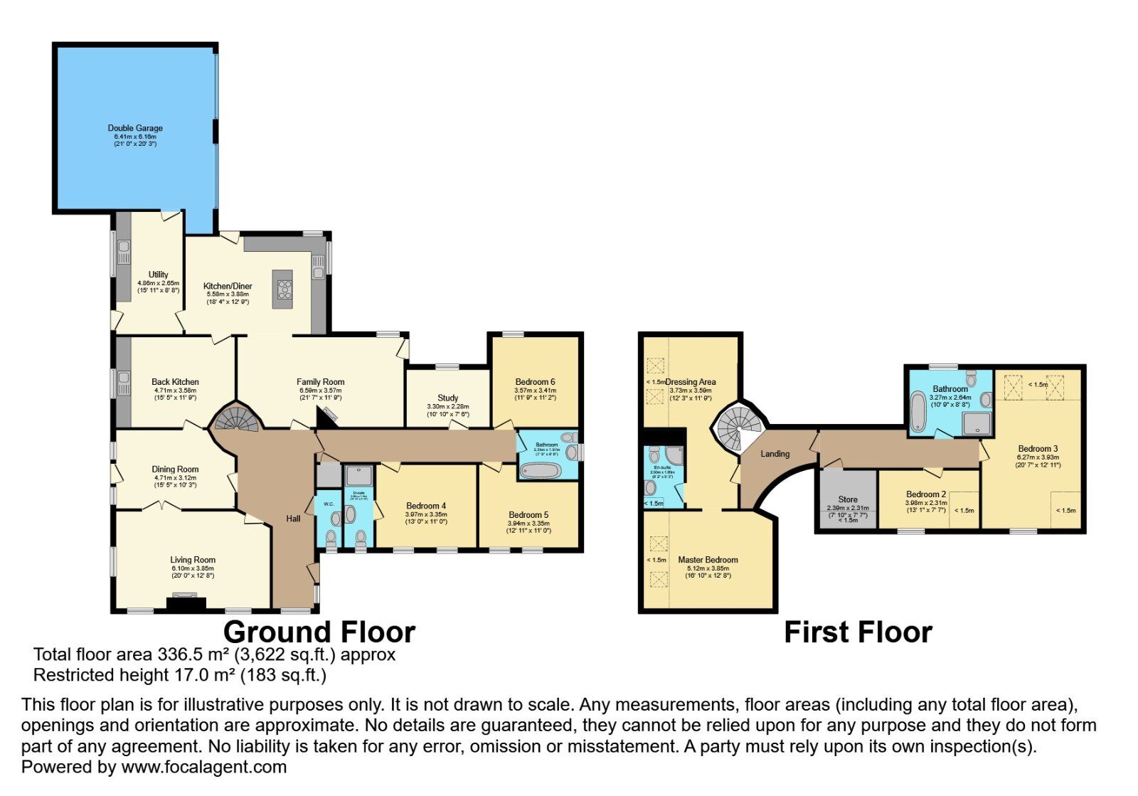 Floorplan of 6 bedroom Detached House for sale, Back Road, Cargacreevy, County Down, BT27