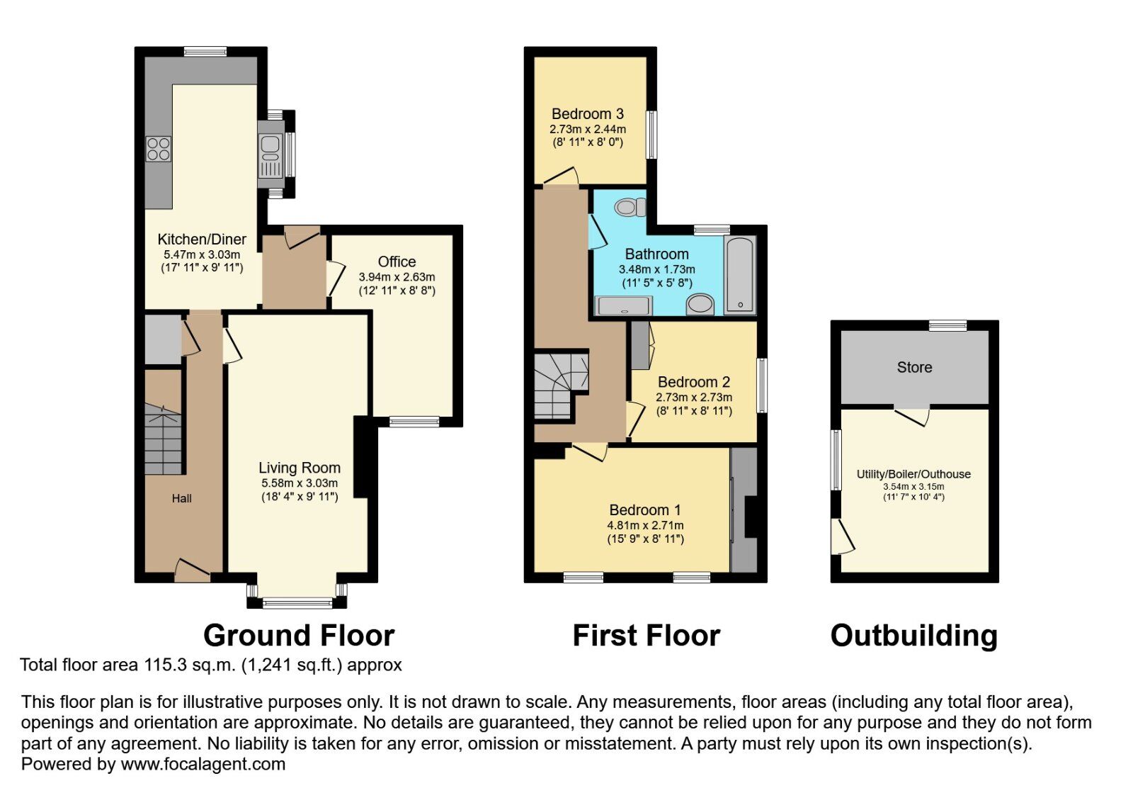Floorplan of 3 bedroom Semi Detached House for sale, Ballynahinch Road, Lisburn, County Down, BT27
