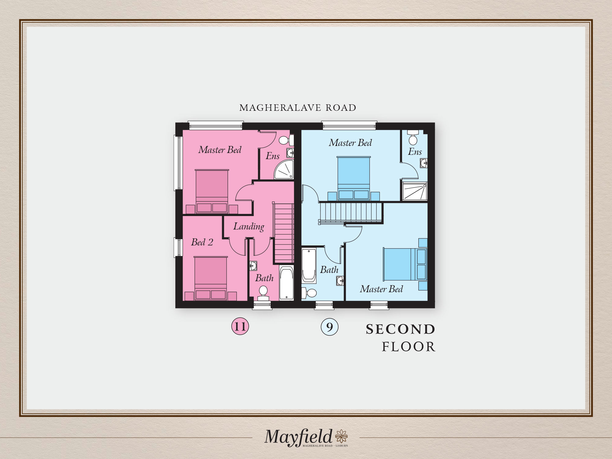 Floorplan of 2 bedroom Semi Detached House for sale, Mayfield, Magheralave Road, Co Antrim, BT28