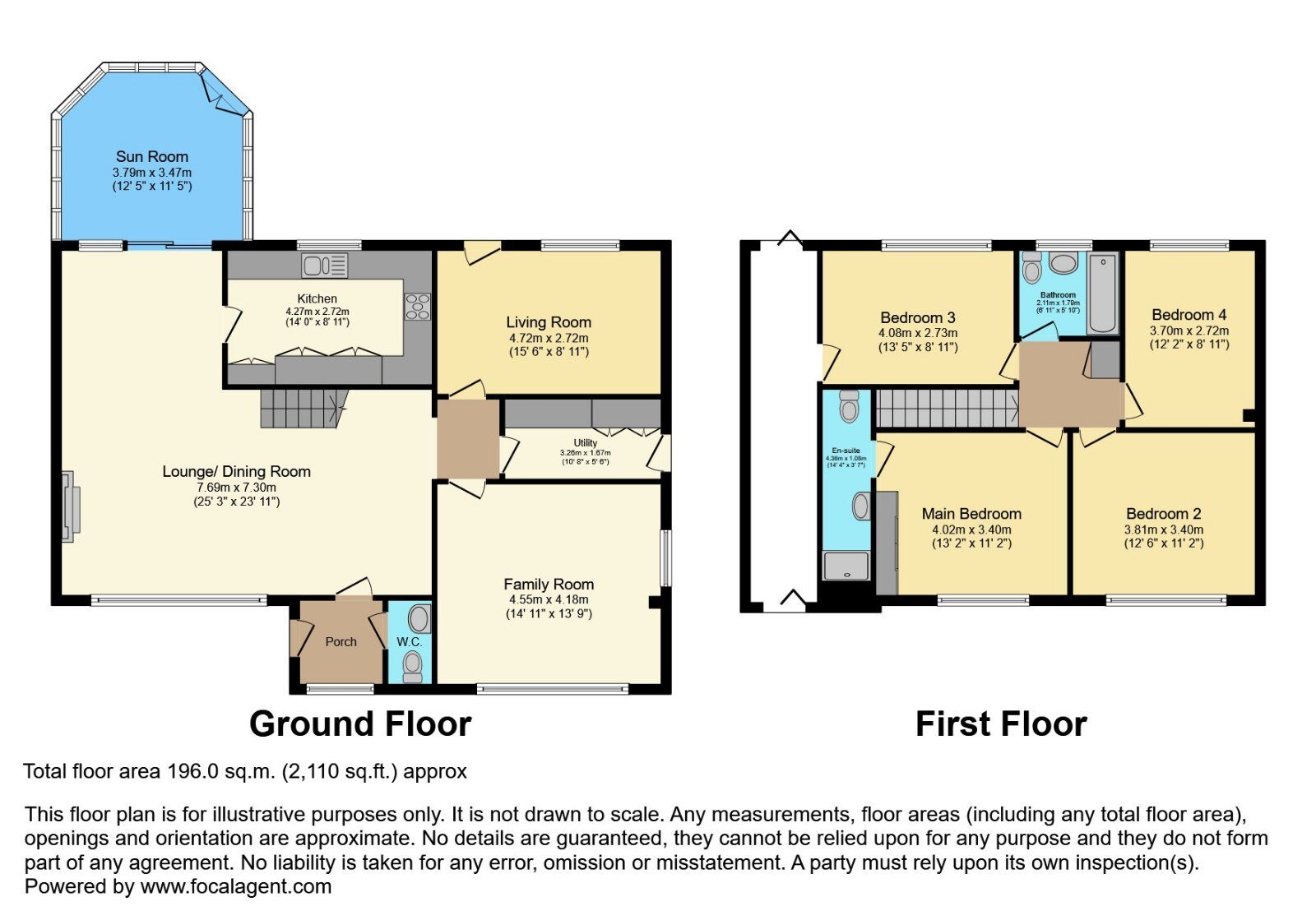Floorplan of 4 bedroom Detached House for sale, Kensington Gardens, Hillsborough, County Down, BT26