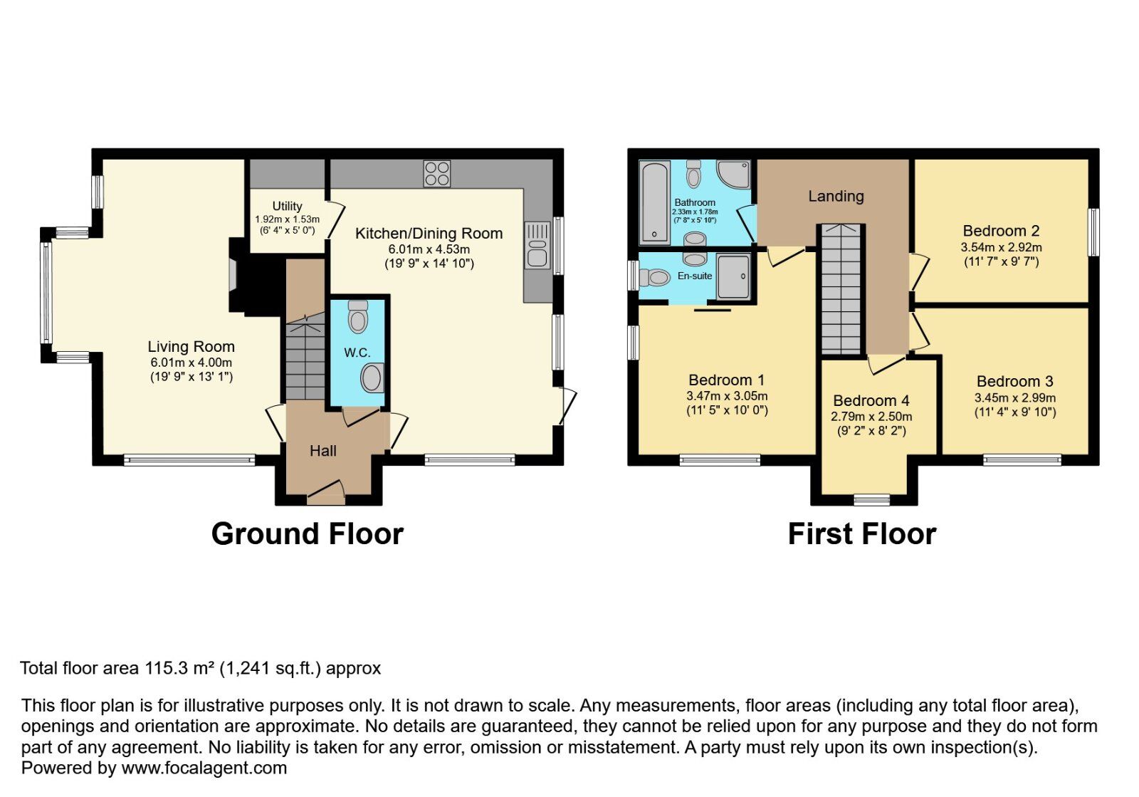 Floorplan of 4 bedroom Semi Detached House for sale, Fairfields Manor, Lisburn, County Antrim, BT28