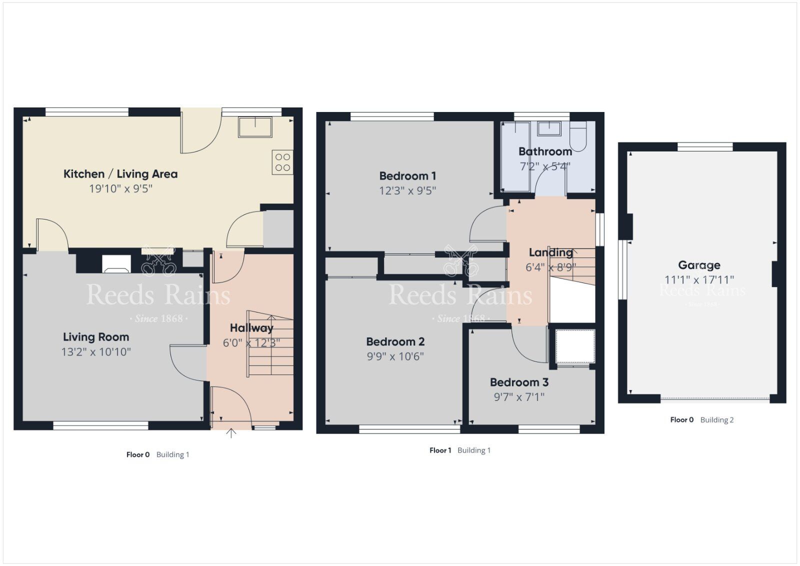 Floorplan of 3 bedroom Semi Detached House for sale, Cloverdale Road, Lisburn, County Down, BT27