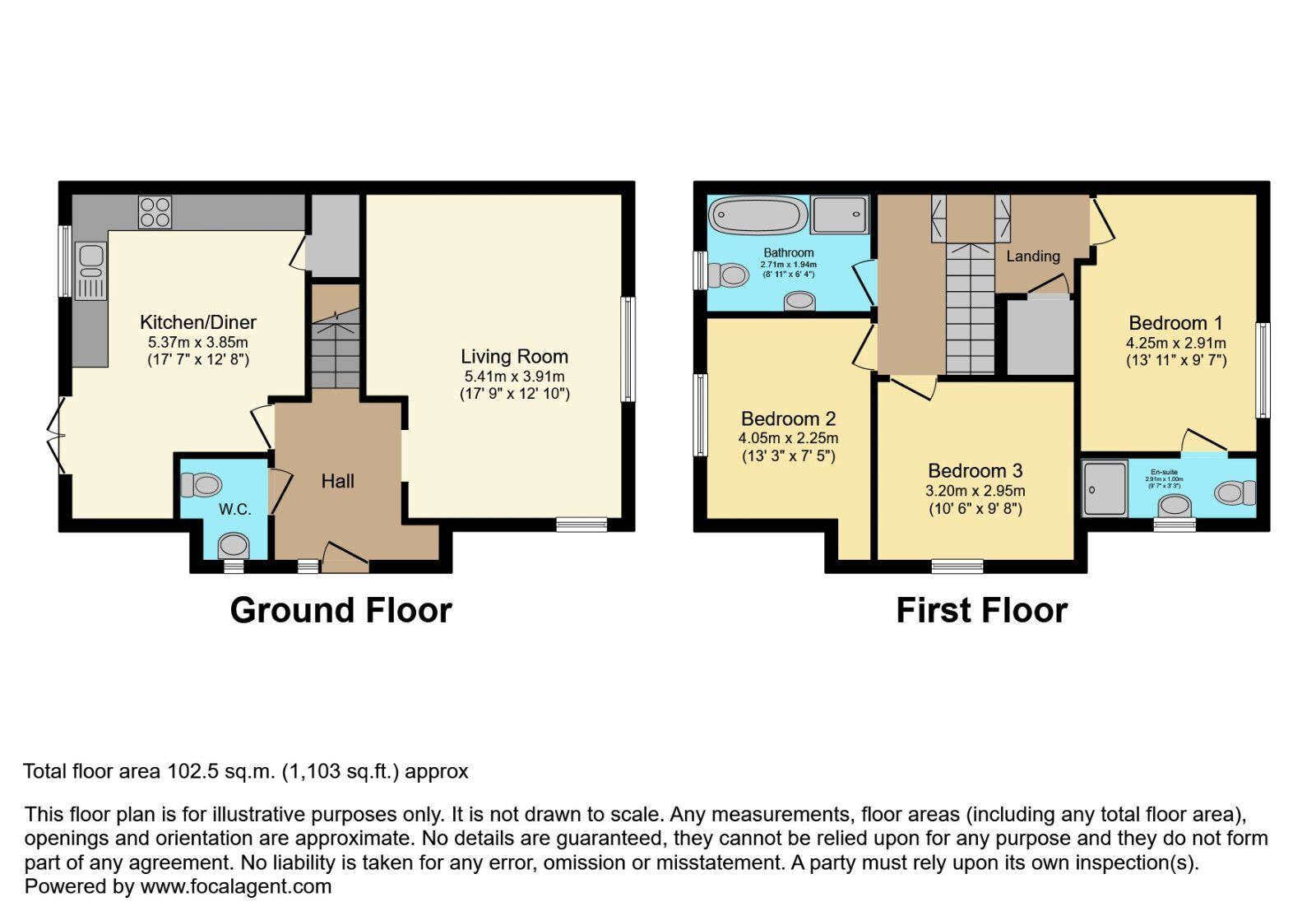Floorplan of 3 bedroom End Terrace House for sale, Woodbrook Avenue, Lisburn, County Antrim, BT28