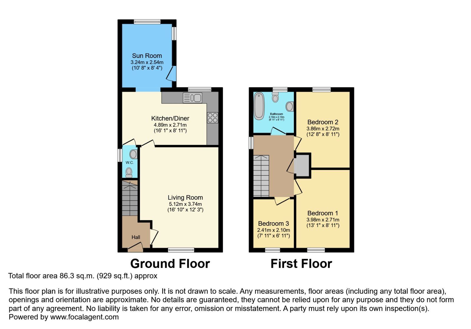 Floorplan of 3 bedroom End Terrace House for sale, Lady Wallace Brae, Lisburn, County Down, BT28