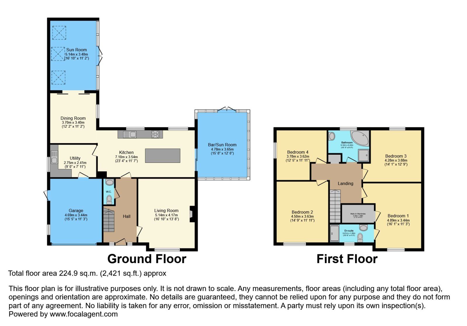 Floorplan of 4 bedroom Detached House for sale, Stable Lane, Kesh Road, Maze, County Down, BT27
