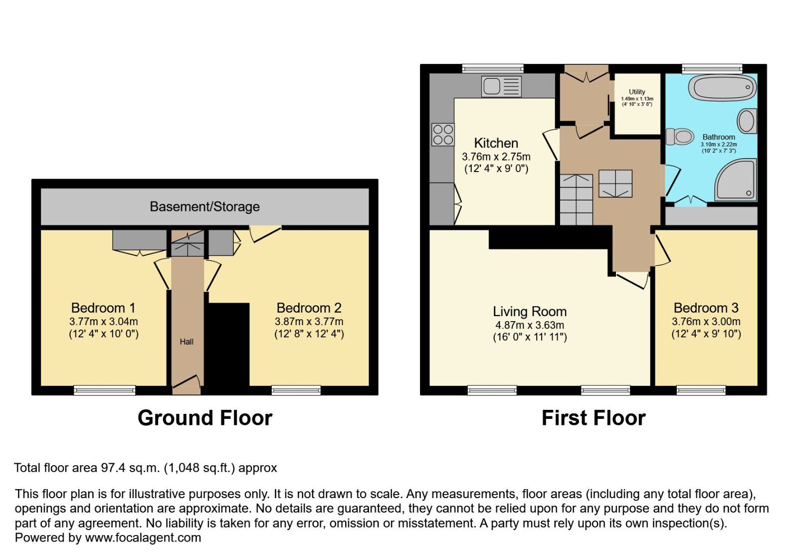Floorplan of 3 bedroom End Terrace House for sale, Dundrod Drive, Lisburn, County Down, BT28