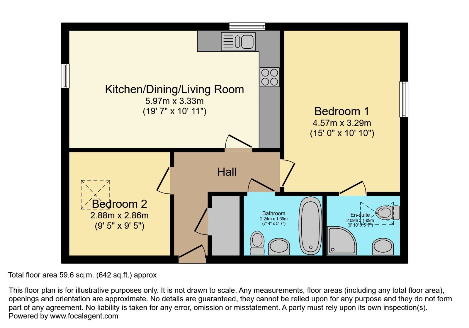Floorplan of 2 bedroom  Flat for sale, Sir Richard Wallace Walk, Lisburn, County Antrim, BT28