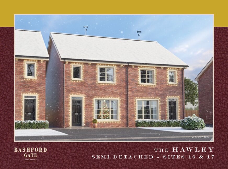 Main image of 3 bedroom Semi Detached House for sale, Bashford Gate, Carrickfergus, BT38