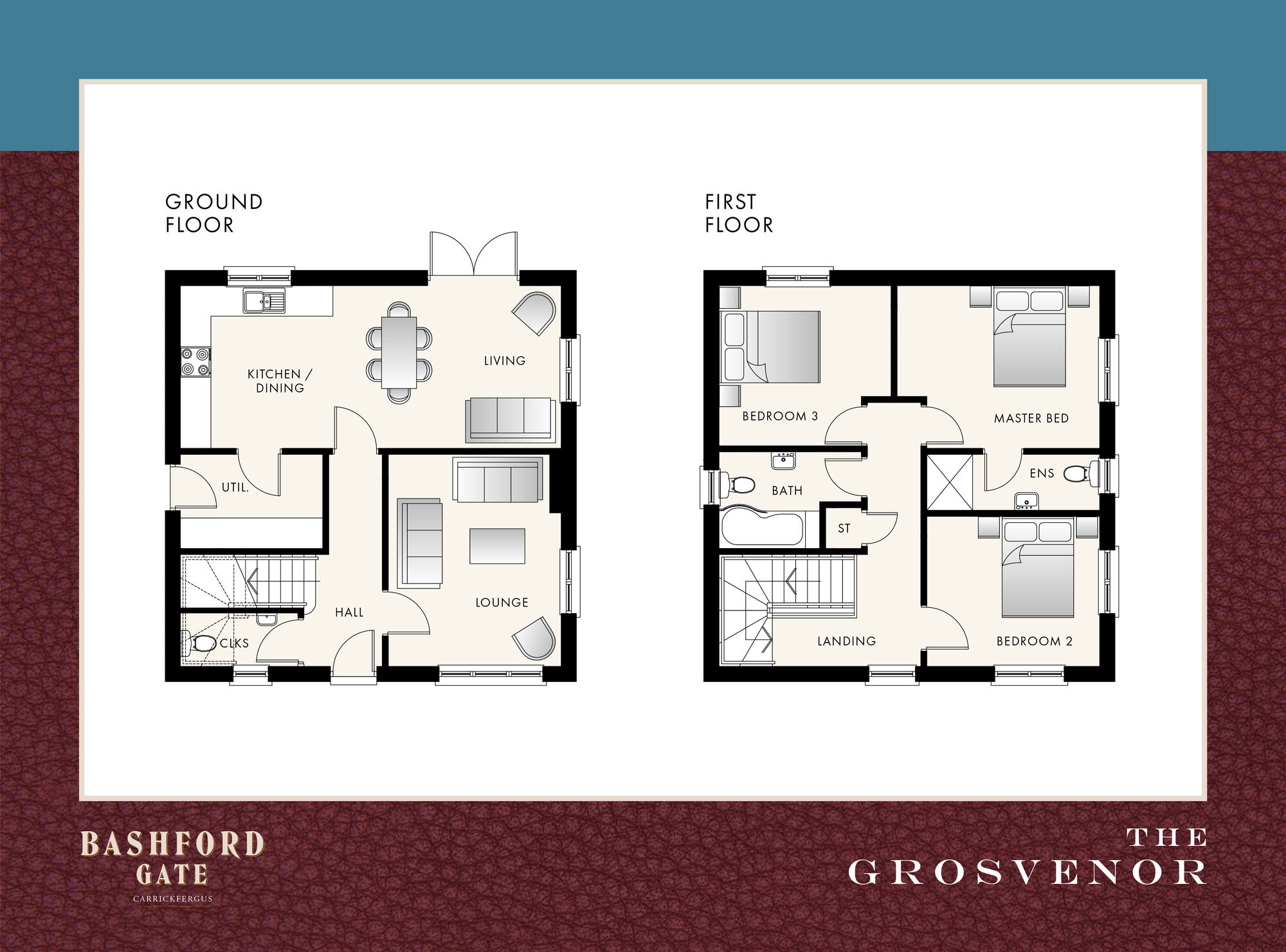 Floorplan of 3 bedroom Detached House for sale, Bashford Gate, Carrickfergus, BT38