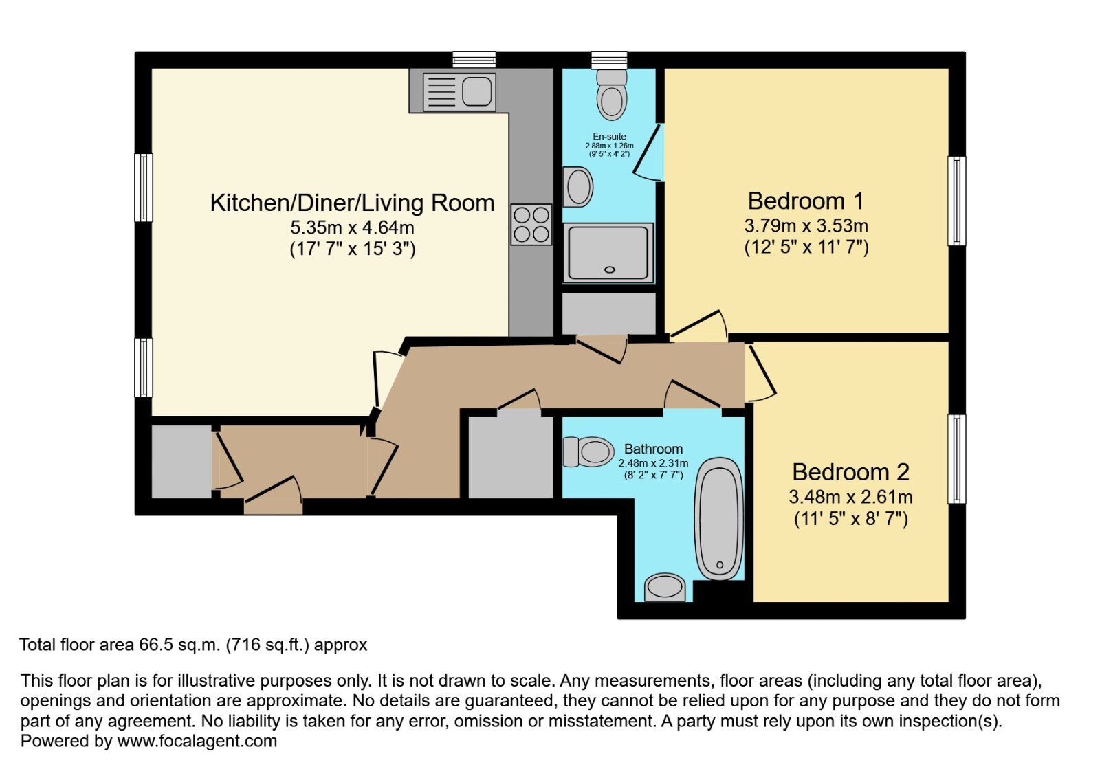 Floorplan of 2 bedroom  Flat for sale, Mornington Lane, Lisburn, County Down, BT28