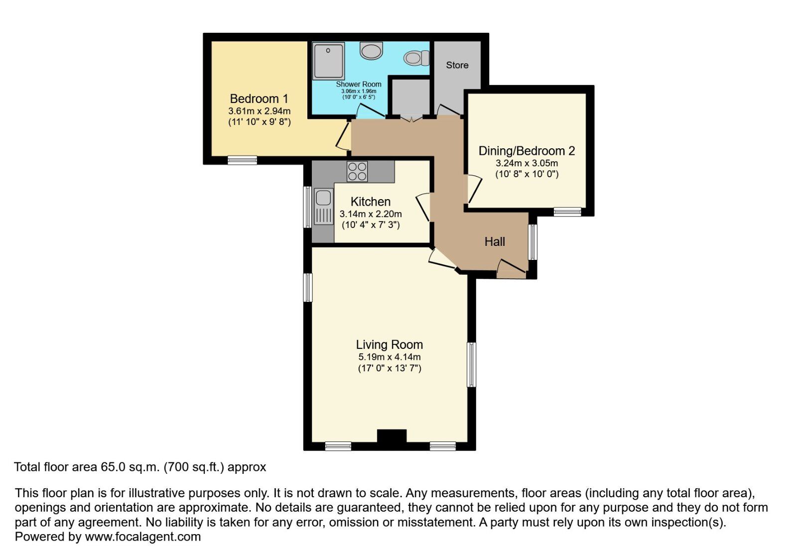 Floorplan of 2 bedroom  Flat for sale, Garvey Court, Lisburn, County Antrim, BT27