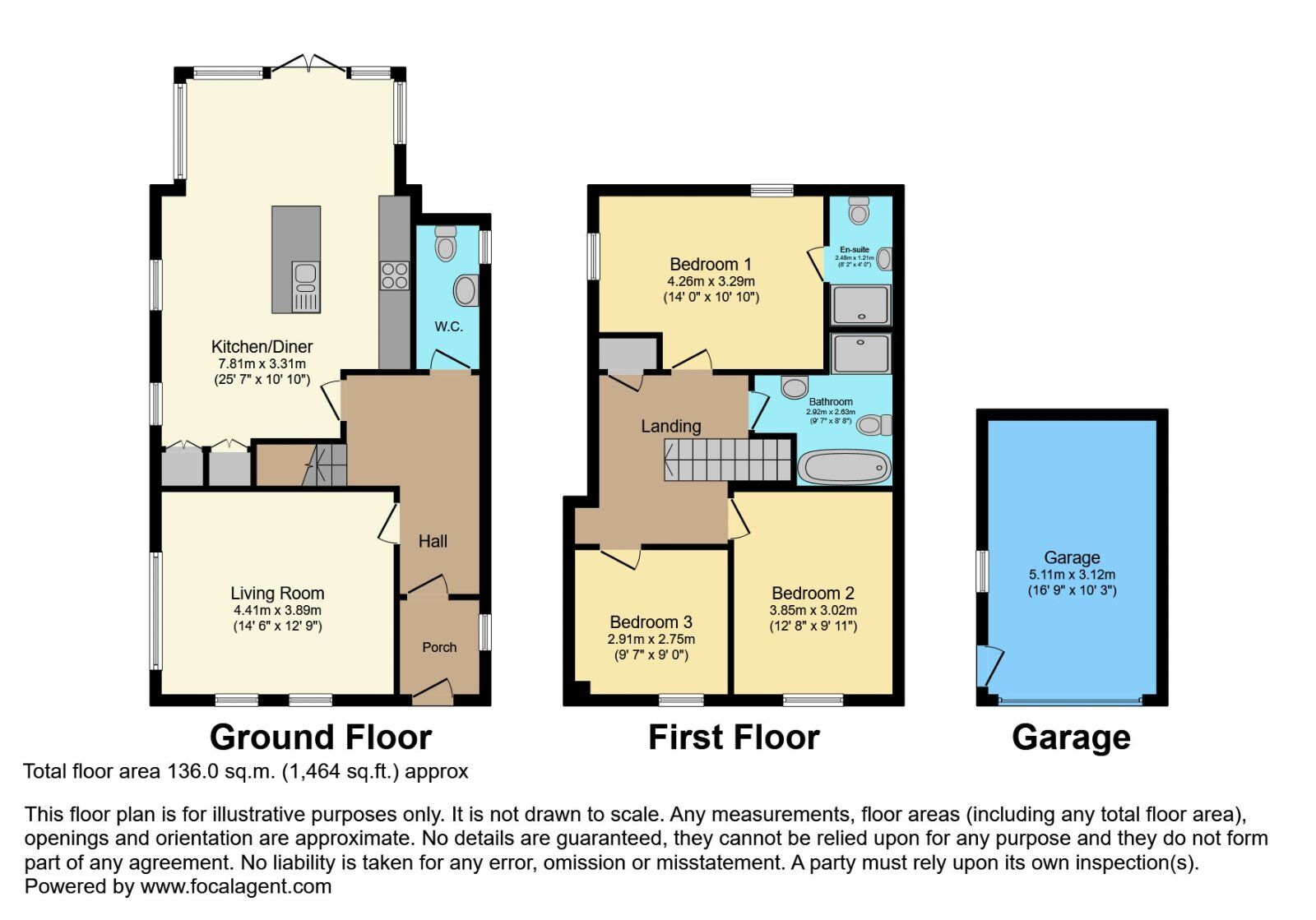 Floorplan of 3 bedroom Detached House for sale, Cottars Chase, Lisburn, County Antrim, BT28