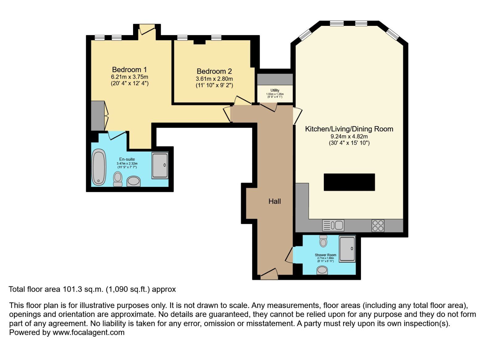 Floorplan of 2 bedroom  Flat for sale, Lady Ishbel Boulevard, Belfast, County Down, BT8