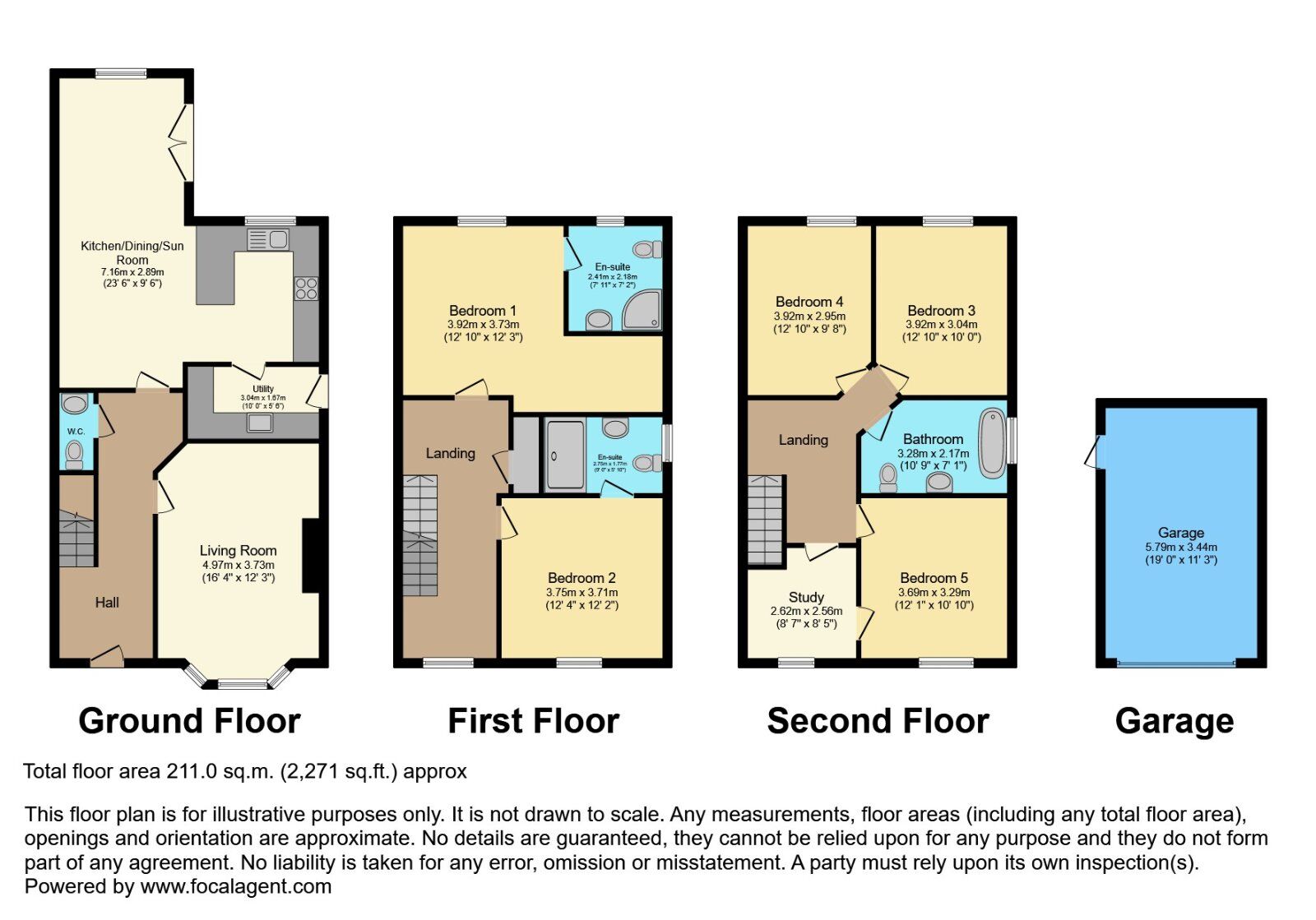 Floorplan of 5 bedroom Semi Detached House for sale, Lady Hill Court, Hillsborough, County Down, BT26