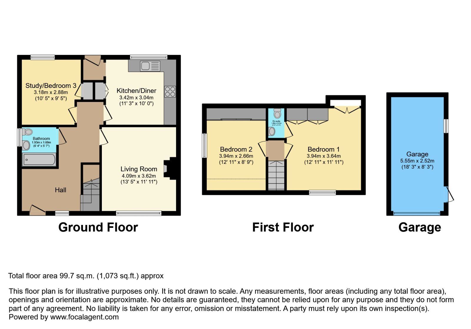 Floorplan of 3 bedroom Semi Detached Bungalow for sale, Greenburn Park, Lambeg, Lisburn, County Down, BT27