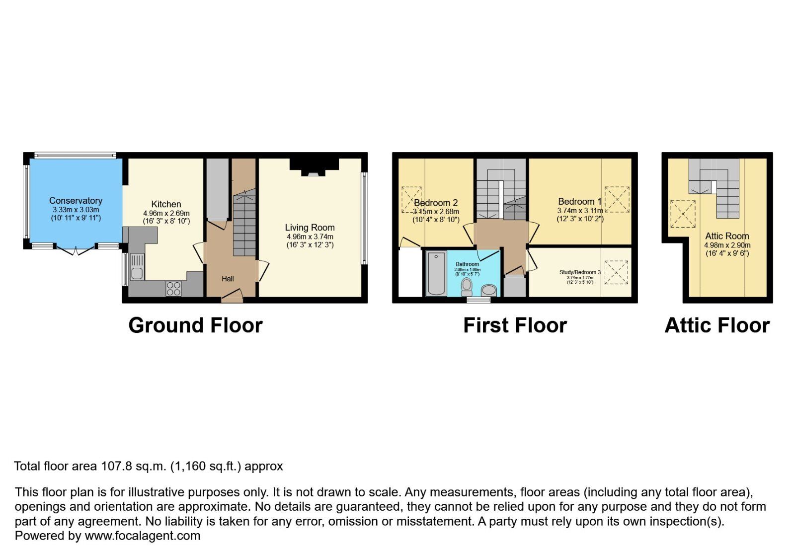 Floorplan of 3 bedroom Semi Detached House for sale, St. Marks Wood, Lisburn, County Down, BT28