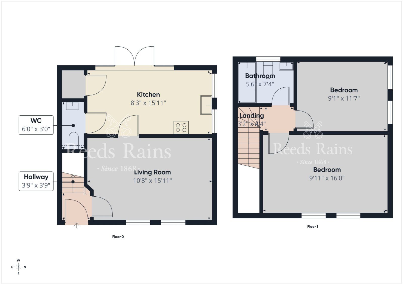 Floorplan of 2 bedroom Detached House for sale, Downshire Hall, Ballynahinch Street, County Down, BT26