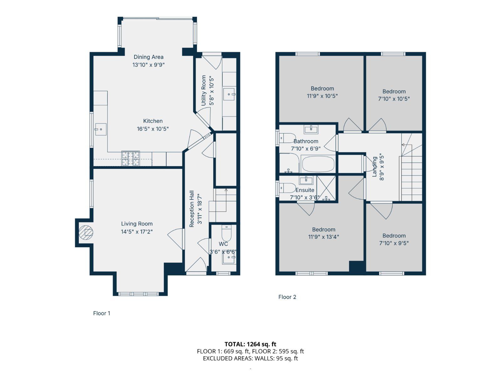 Floorplan of 4 bedroom Semi Detached House for sale, Edgehill Park, Hillsborough Old Road, Lisburn, BT27