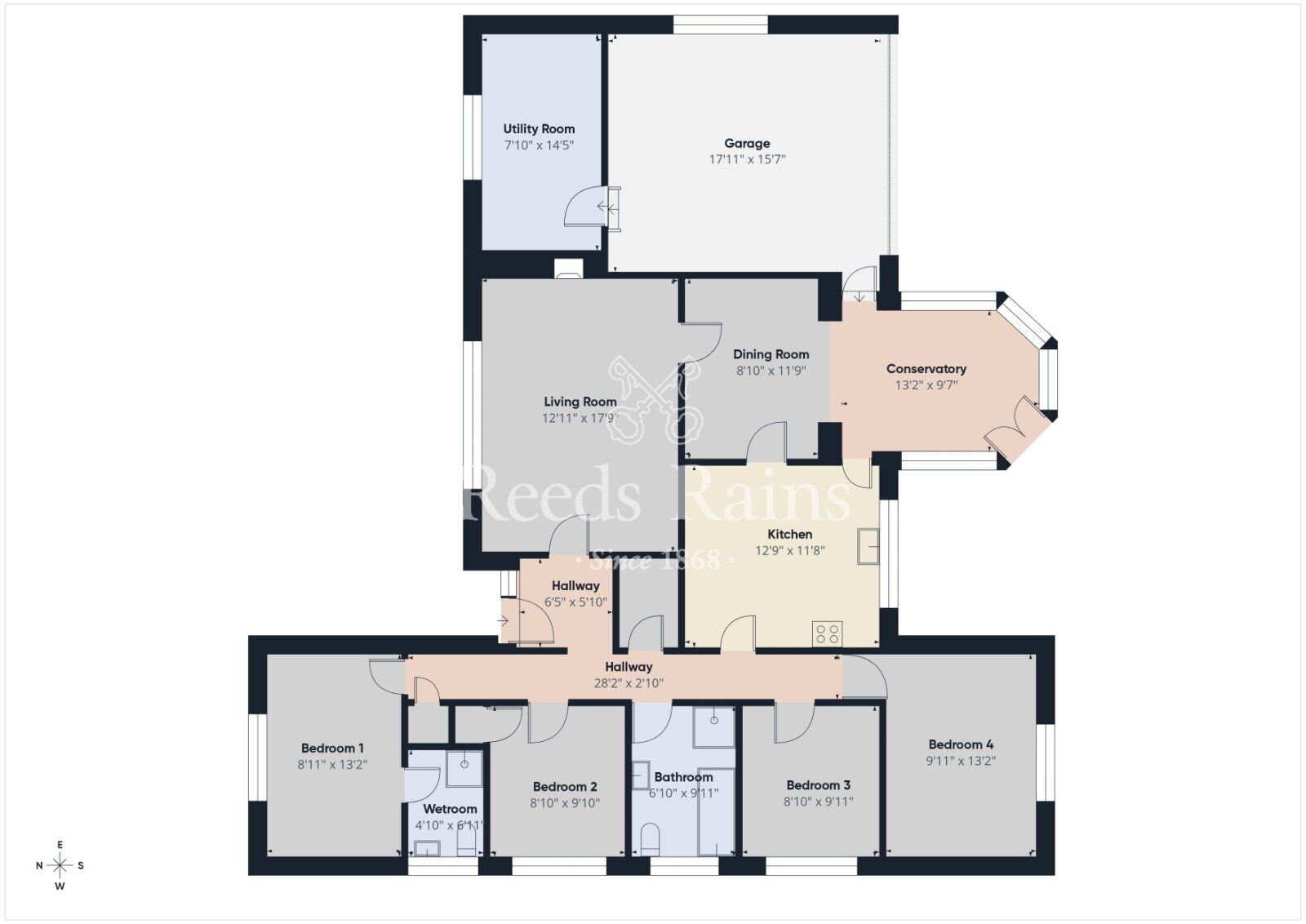 Floorplan of 4 bedroom Detached House for sale, Adlon Crescent, Lisburn, County Antrim, BT28