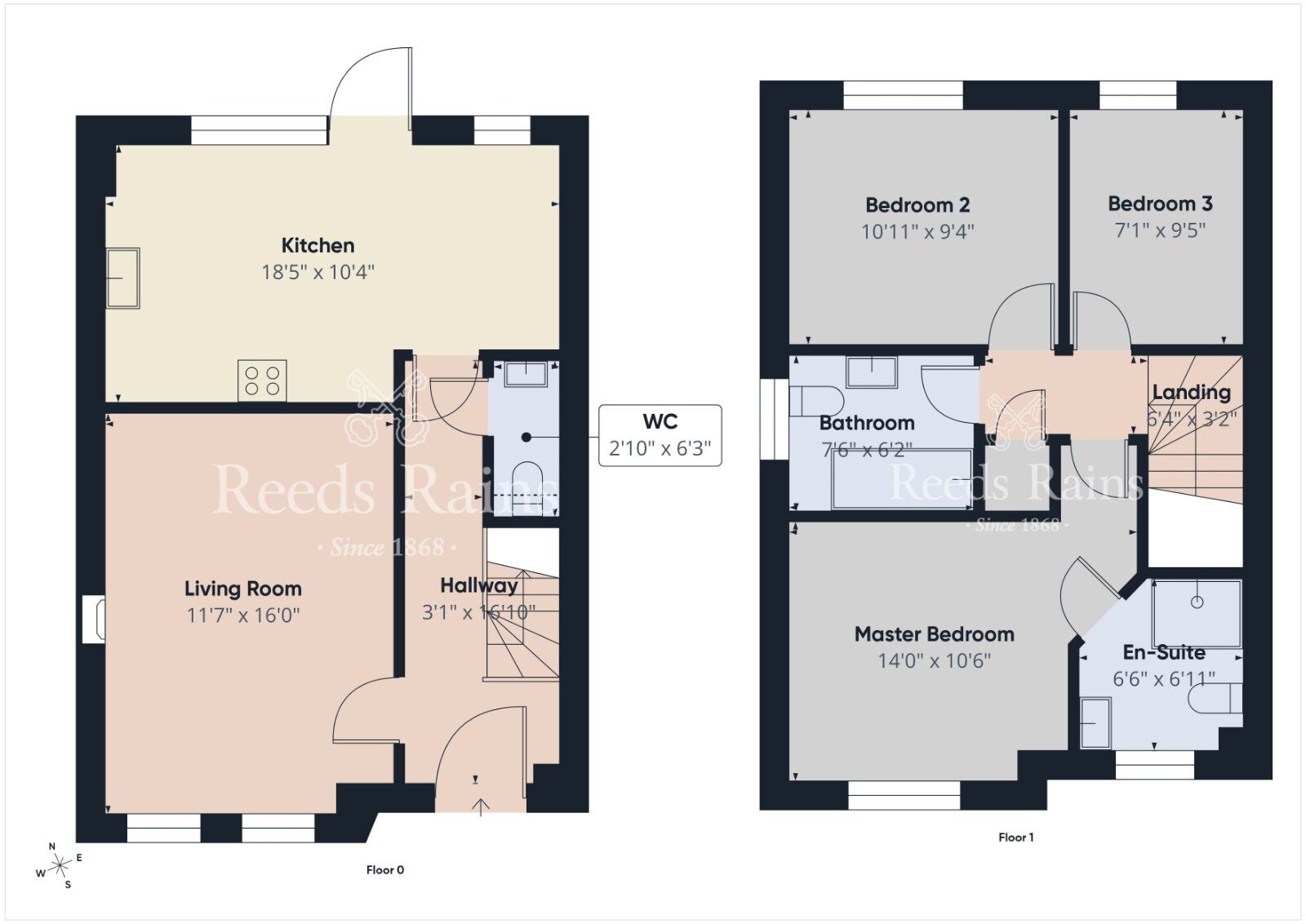 Floorplan of 3 bedroom Semi Detached House for sale, Blaris Meadows, Lisburn, County Down, BT27