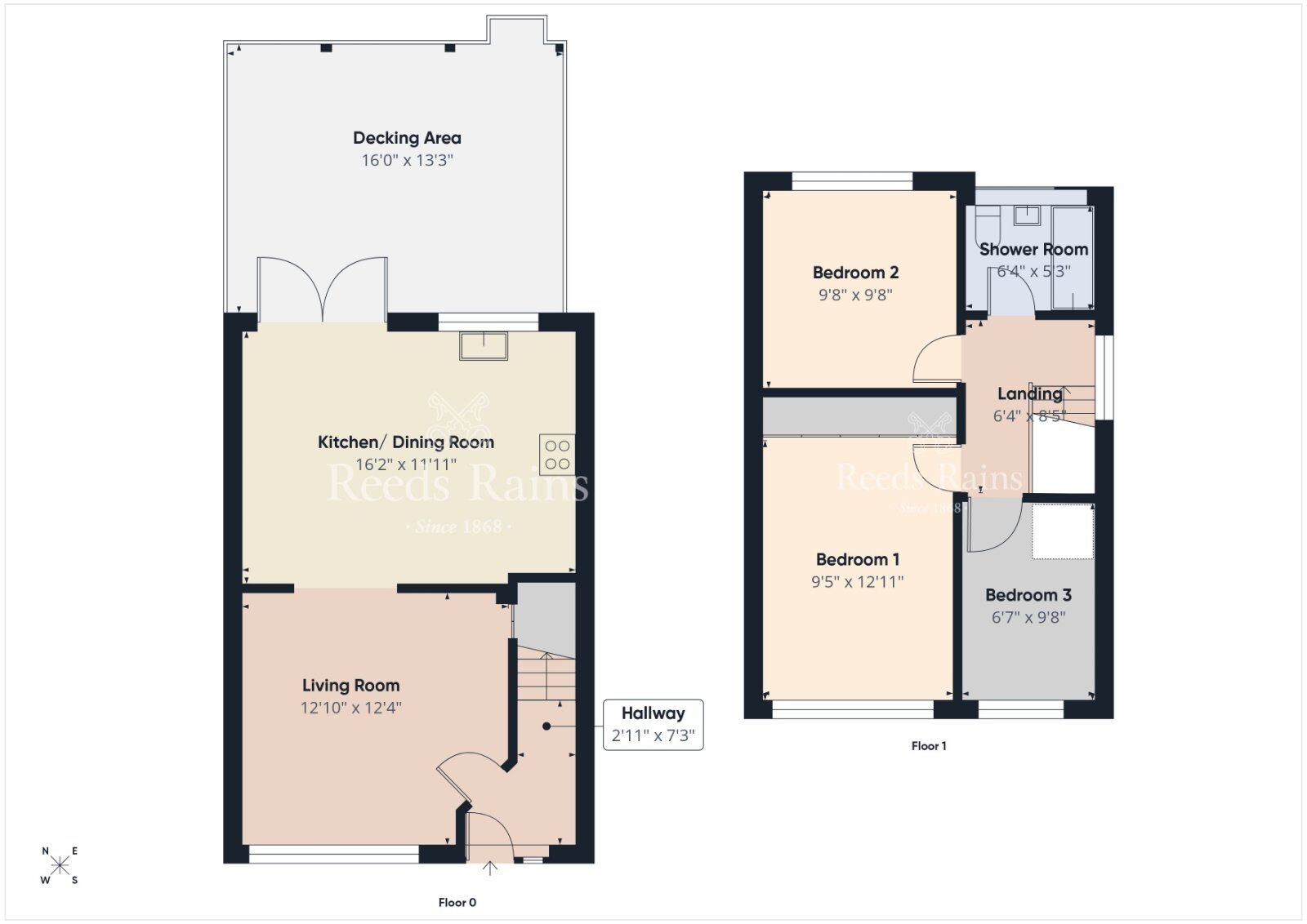 Floorplan of 3 bedroom Semi Detached House for sale, Glenaan Avenue, Dunmurry, County Down, BT17