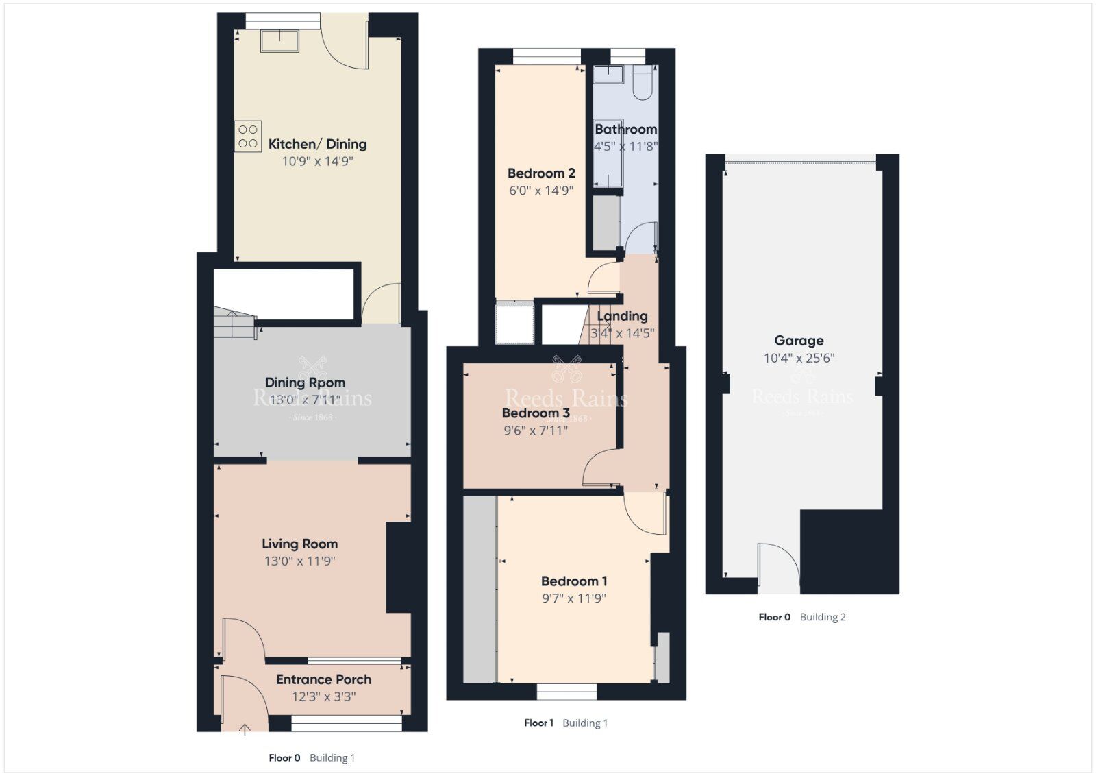 Floorplan of 3 bedroom Mid Terrace House for sale, Sandymount, Lisburn, County Down, BT27