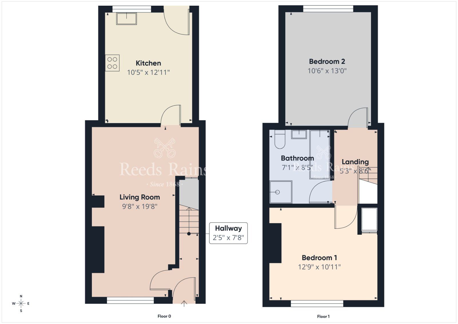 Floorplan of 2 bedroom Mid Terrace House for sale, Wesley Street, Lisburn, County Down, BT27