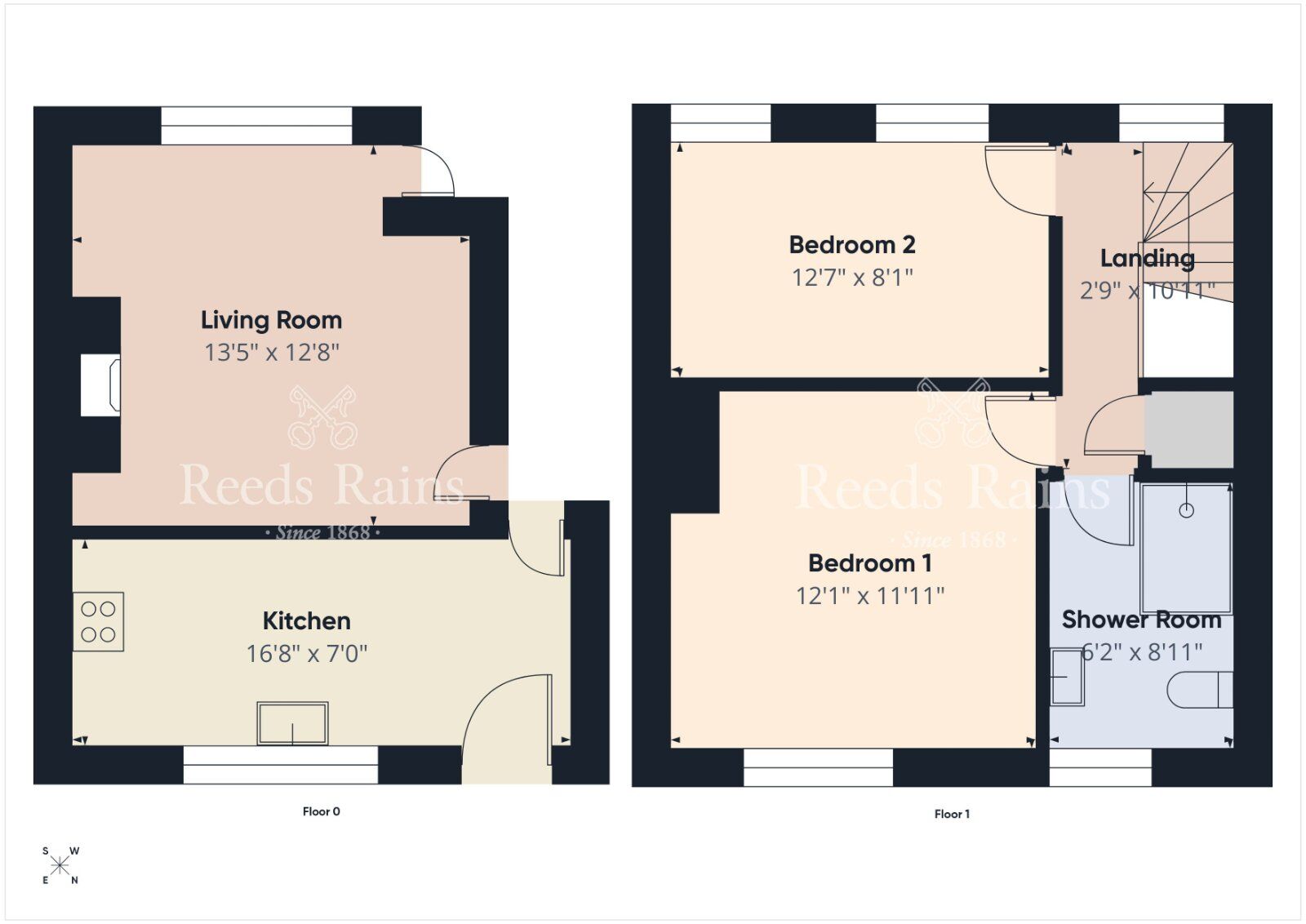 Floorplan of 2 bedroom Mid Terrace House for sale, Moss Road, Lambeg, County Down, BT27