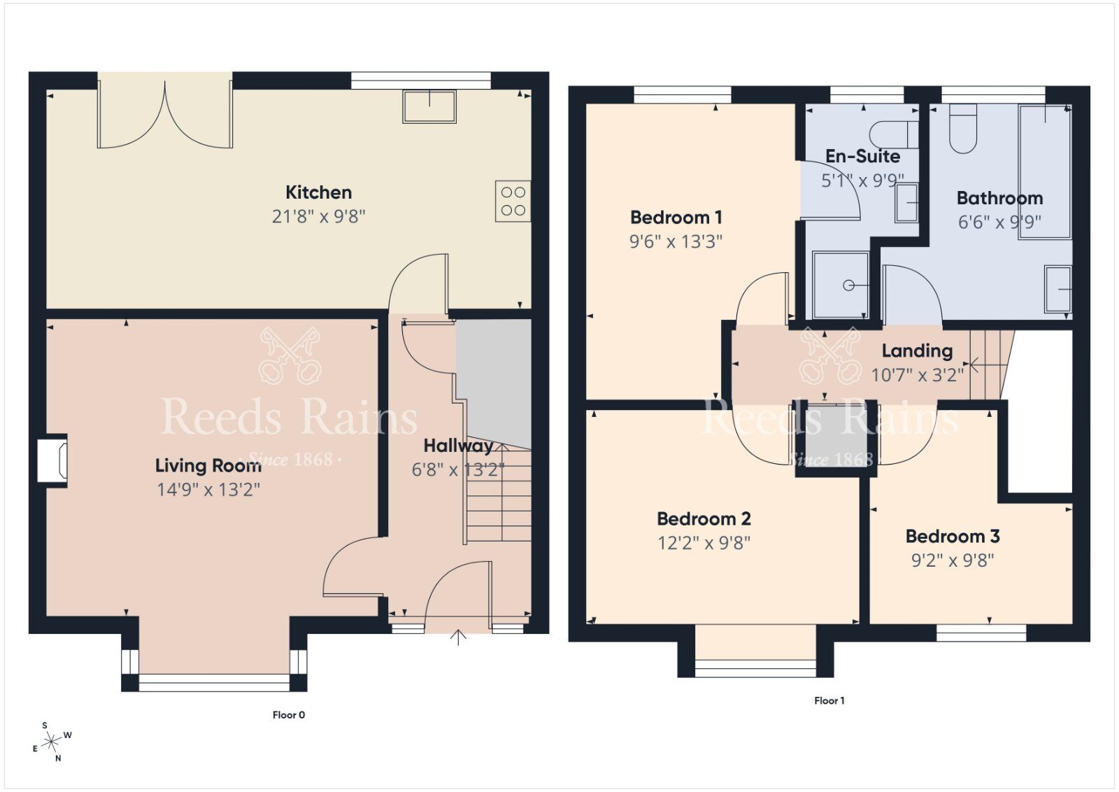 Floorplan of 3 bedroom Semi Detached House for sale, Knockdarragh Park, Lisburn, County Antrim, BT28