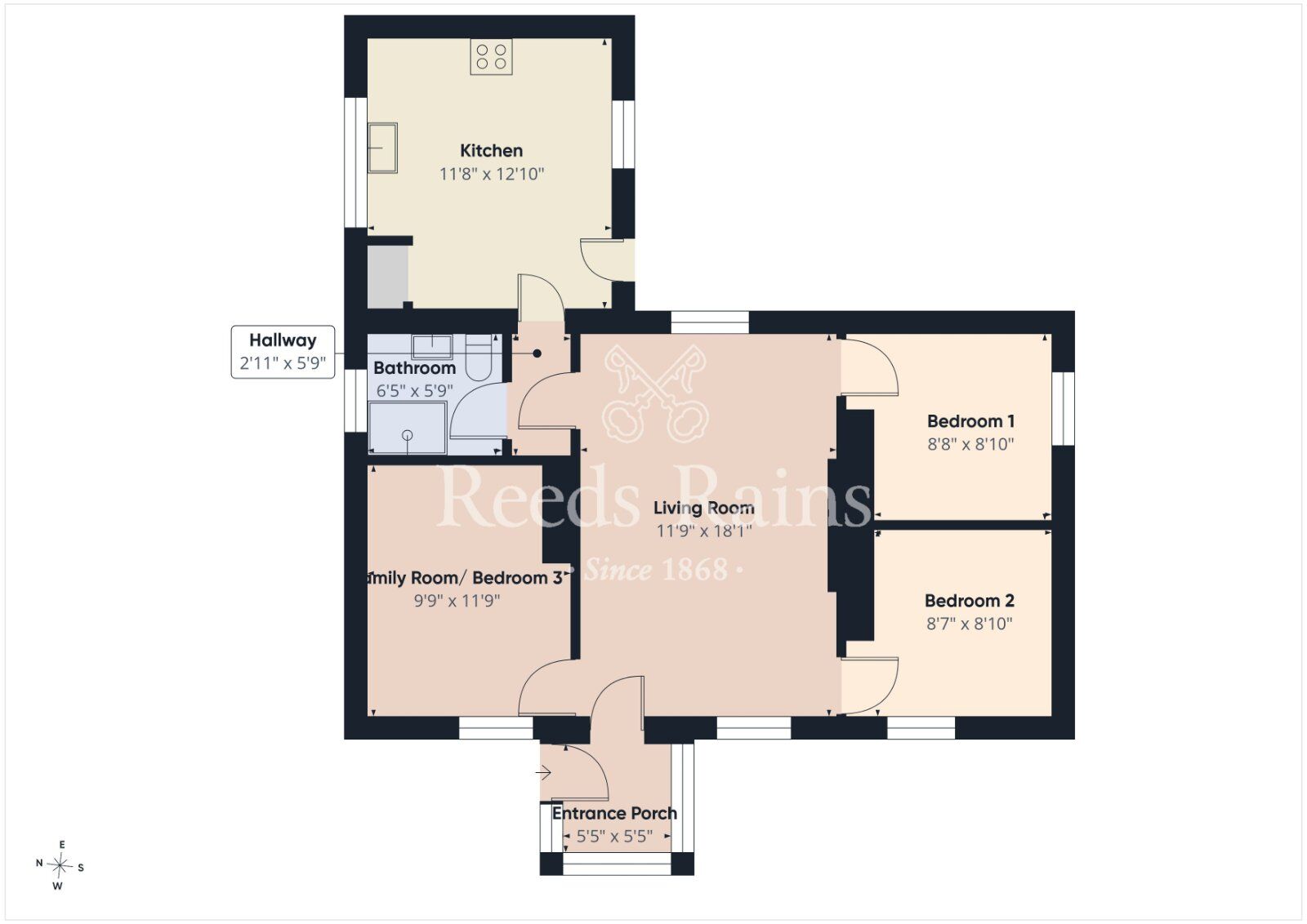 Floorplan of 3 bedroom Detached Property for sale, Ballyworfy Road, Hillsborough, County Down, BT26
