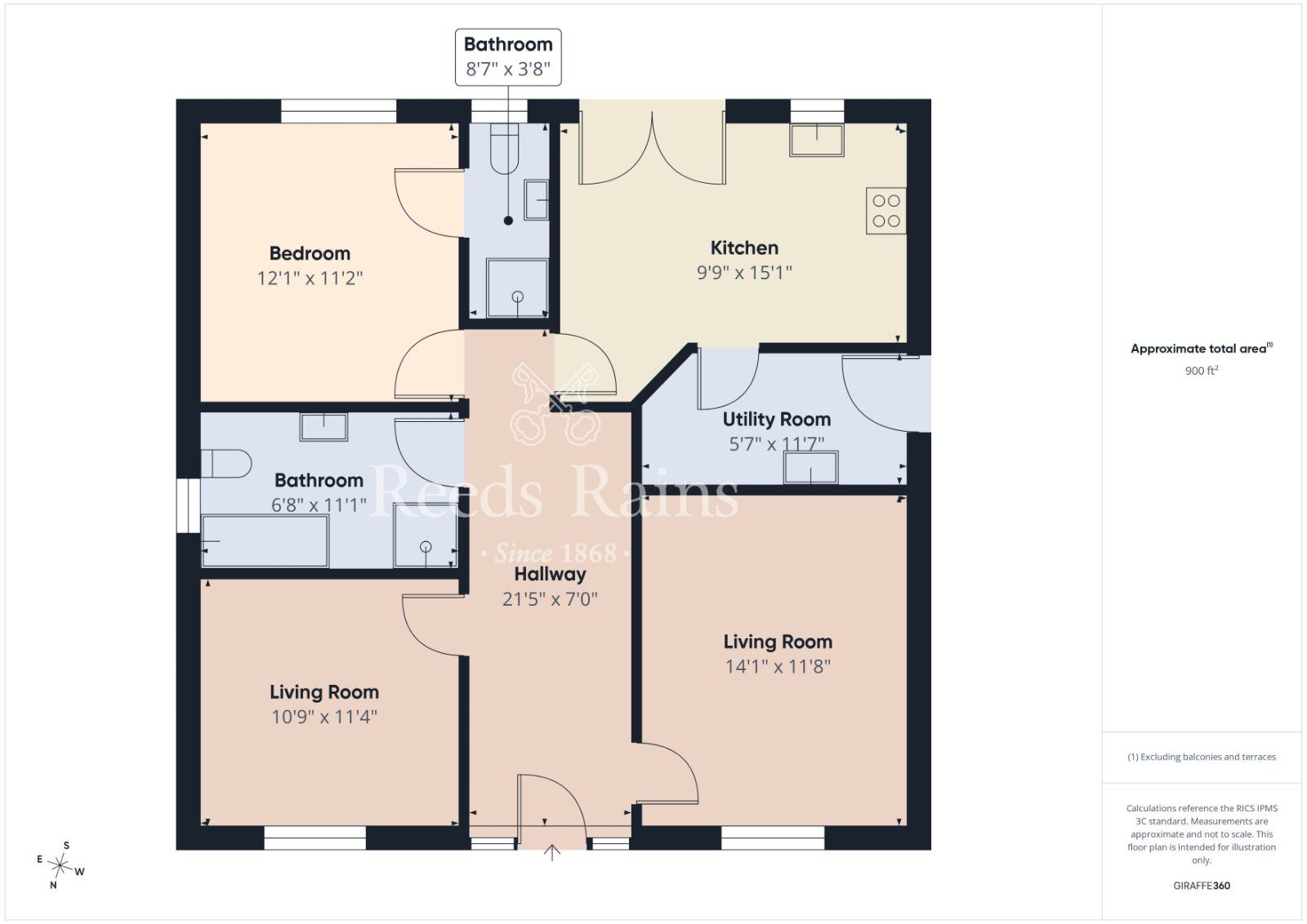 Floorplan of 2 bedroom Detached Bungalow to rent, Sir Richard Wallace Crescent, Lisburn, County Down, BT28