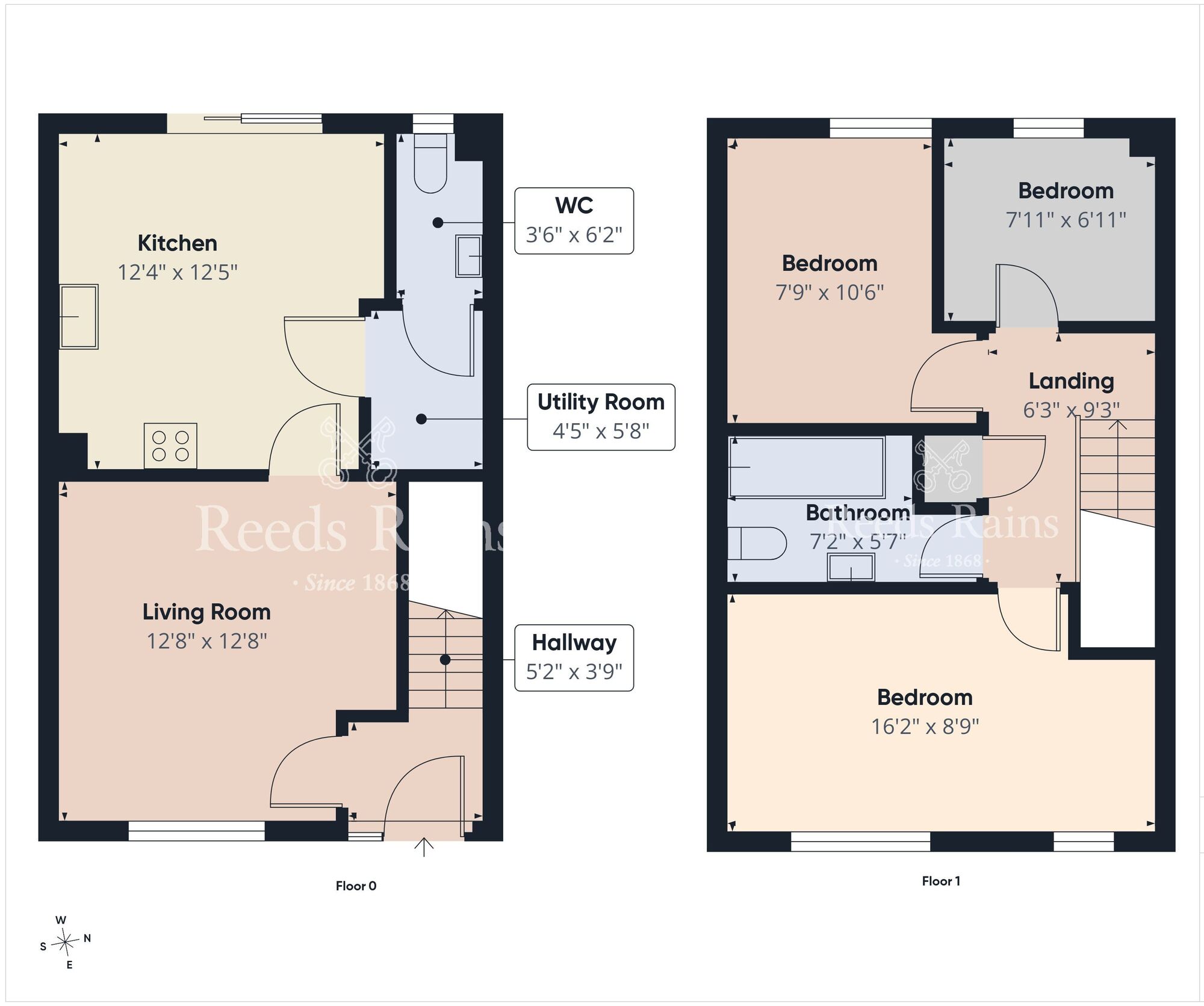 Floorplan of 3 bedroom Mid Terrace House for sale, Gardiner Street, County Antrim, BT13