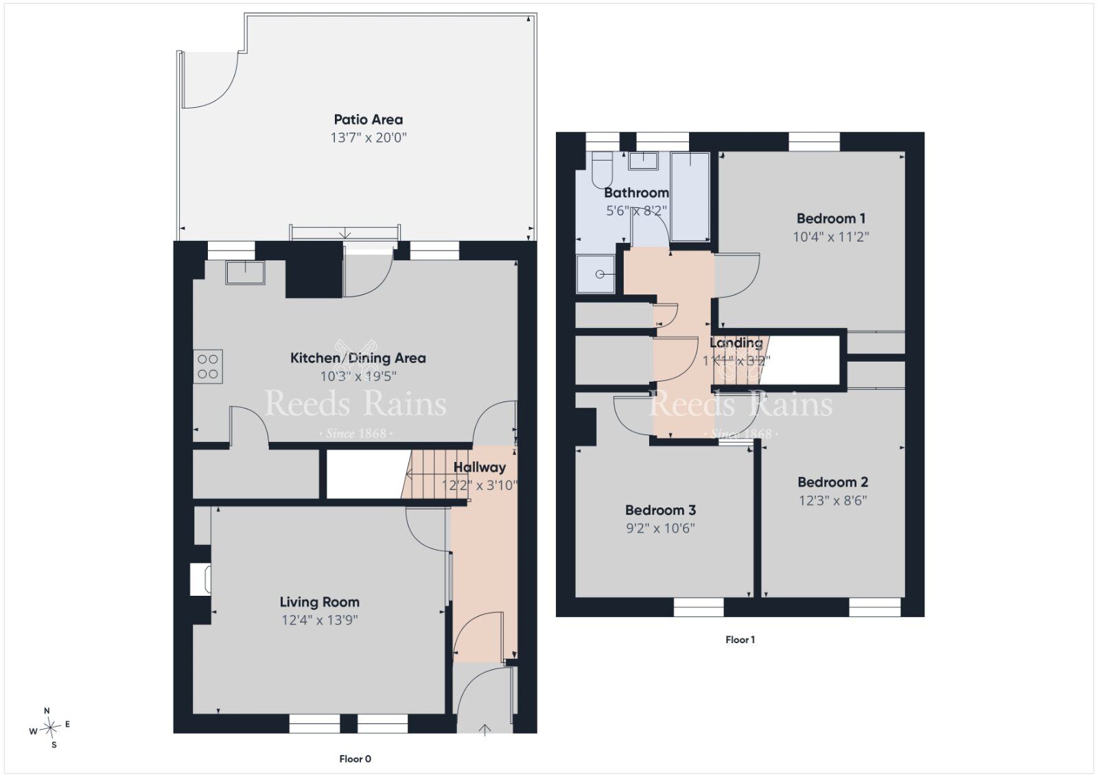 Floorplan of 3 bedroom Mid Terrace House for sale, Gregg Street, Lisburn, County Down, BT27