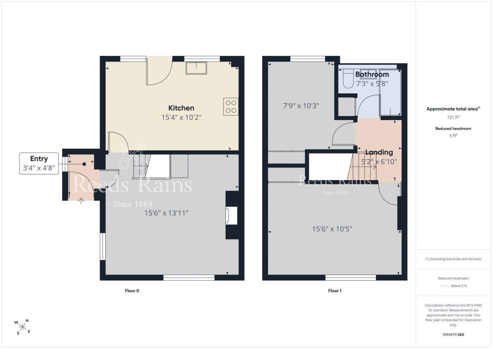 Floorplan of 2 bedroom End Terrace House to rent, Old Mill Heights, Hillsborough, County Down, BT26