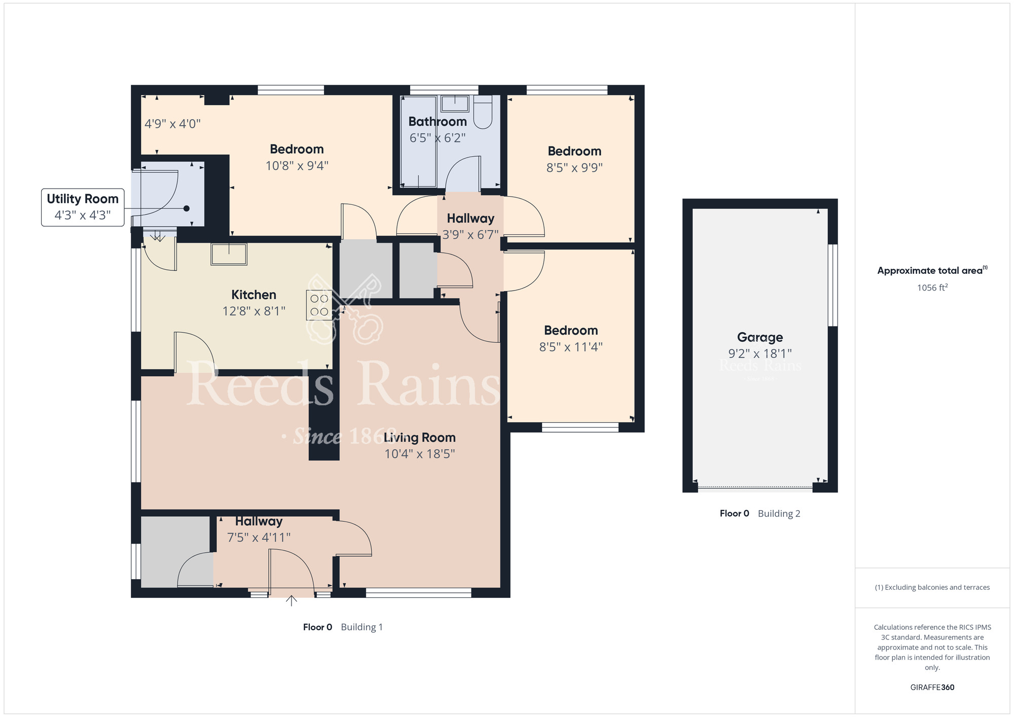 Floorplan of 3 bedroom Detached Bungalow for sale, Adlon Crescent, Lisburn, County Antrim, BT28