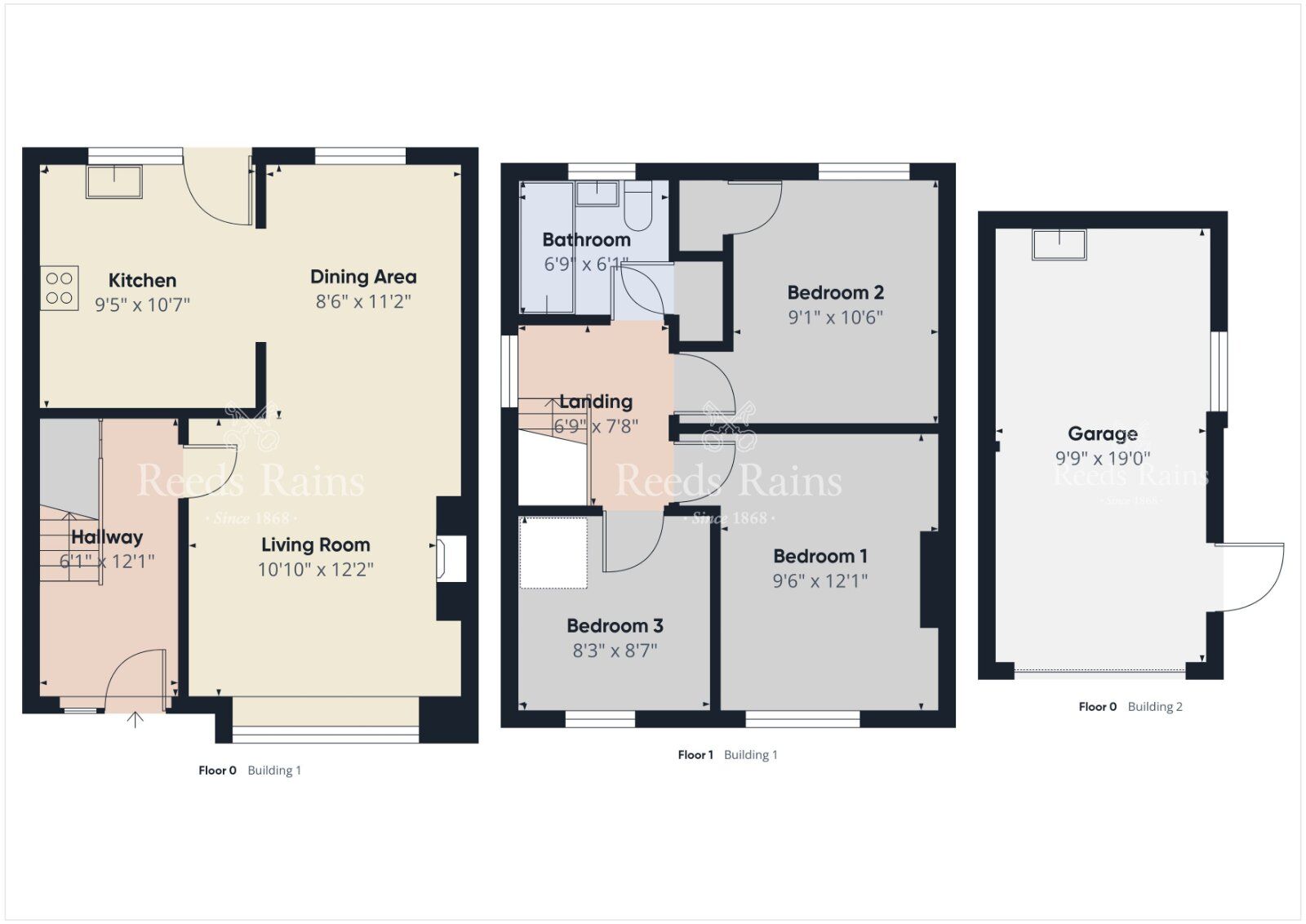 Floorplan of 3 bedroom Semi Detached House for sale, Highgrove, Lisburn, County Down, BT27