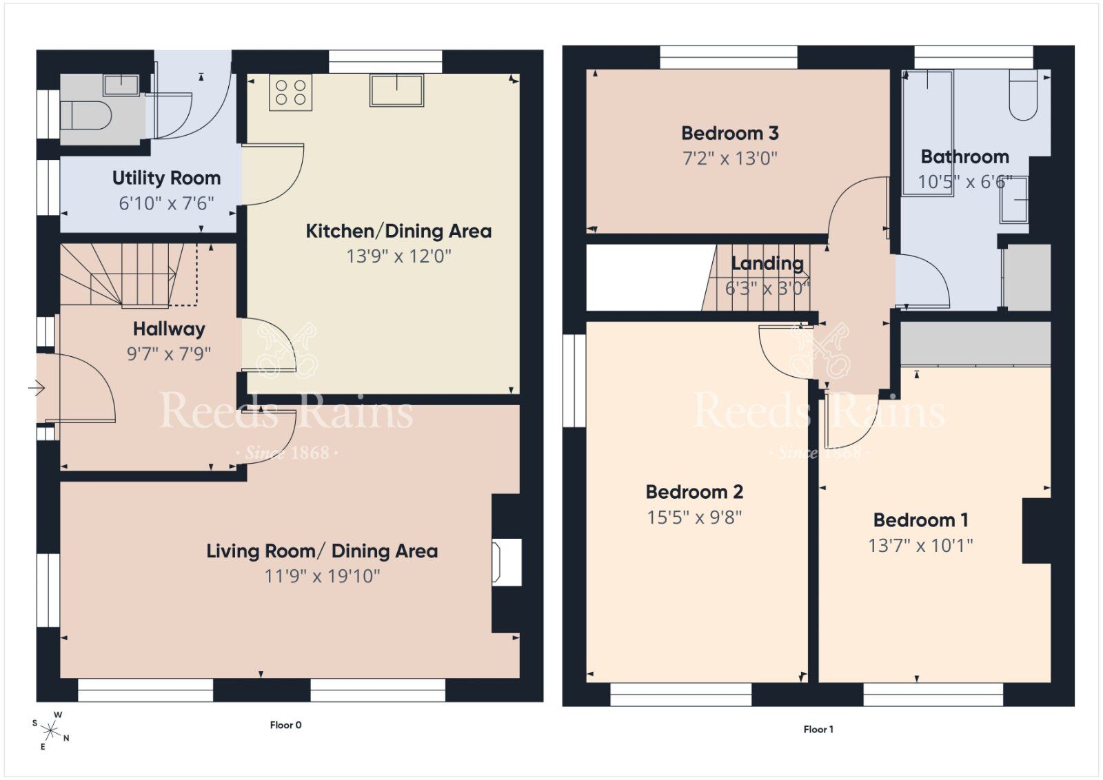 Floorplan of 3 bedroom Semi Detached House for sale, Moira Road, Hillsborough, County Down, BT26