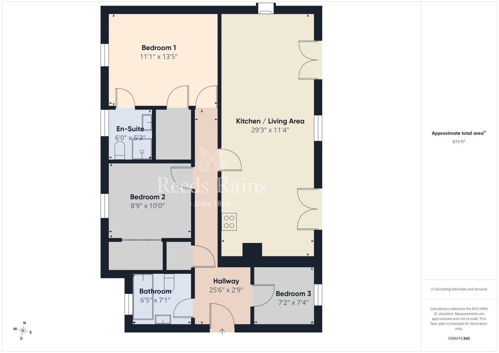 Floorplan of 3 bedroom Flat for sale, Wapping Lane, Hillsborough, County Down, BT26