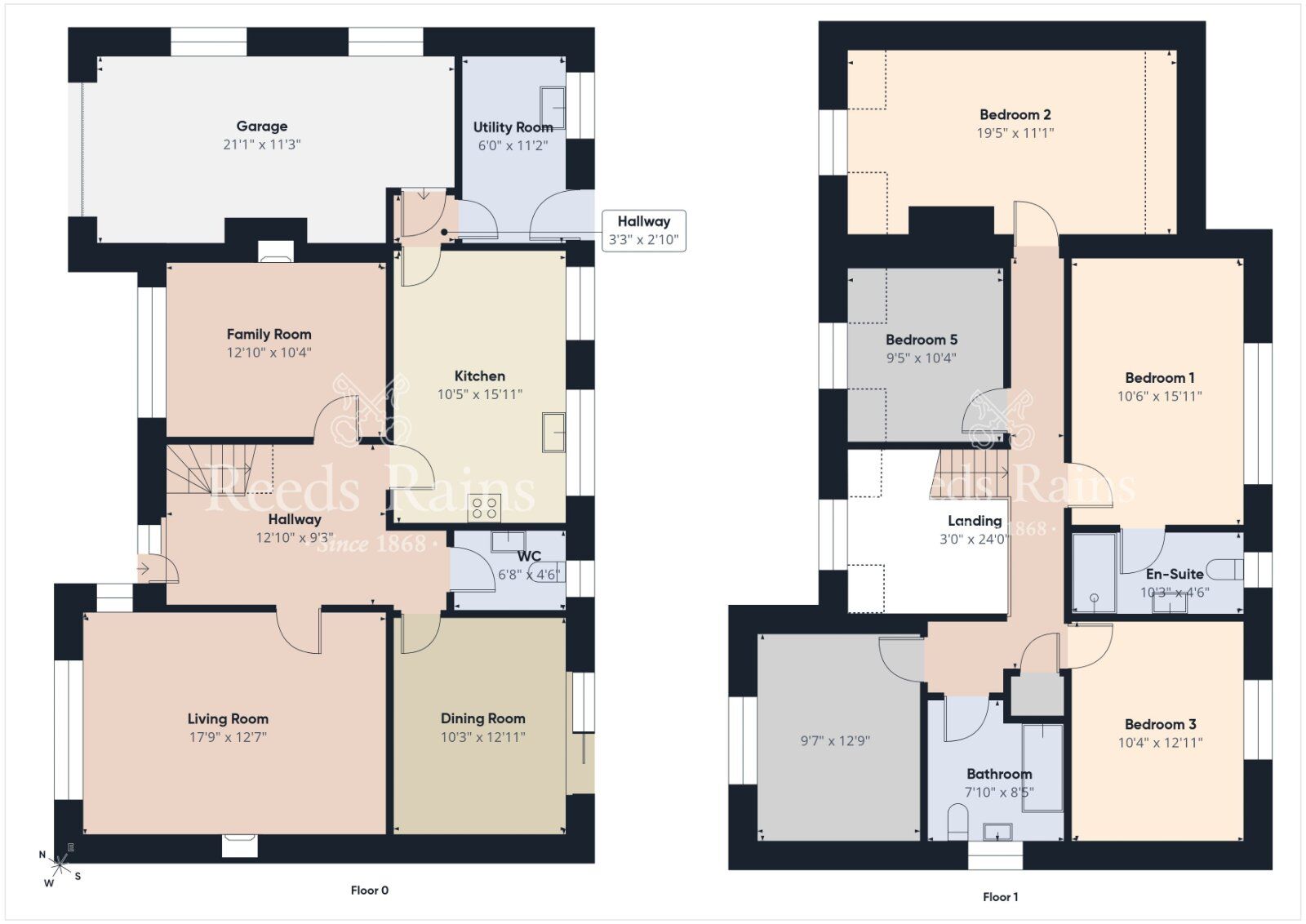 Floorplan of 5 bedroom Detached House for sale, Highfields Avenue, Lisburn, County Antrim, BT28