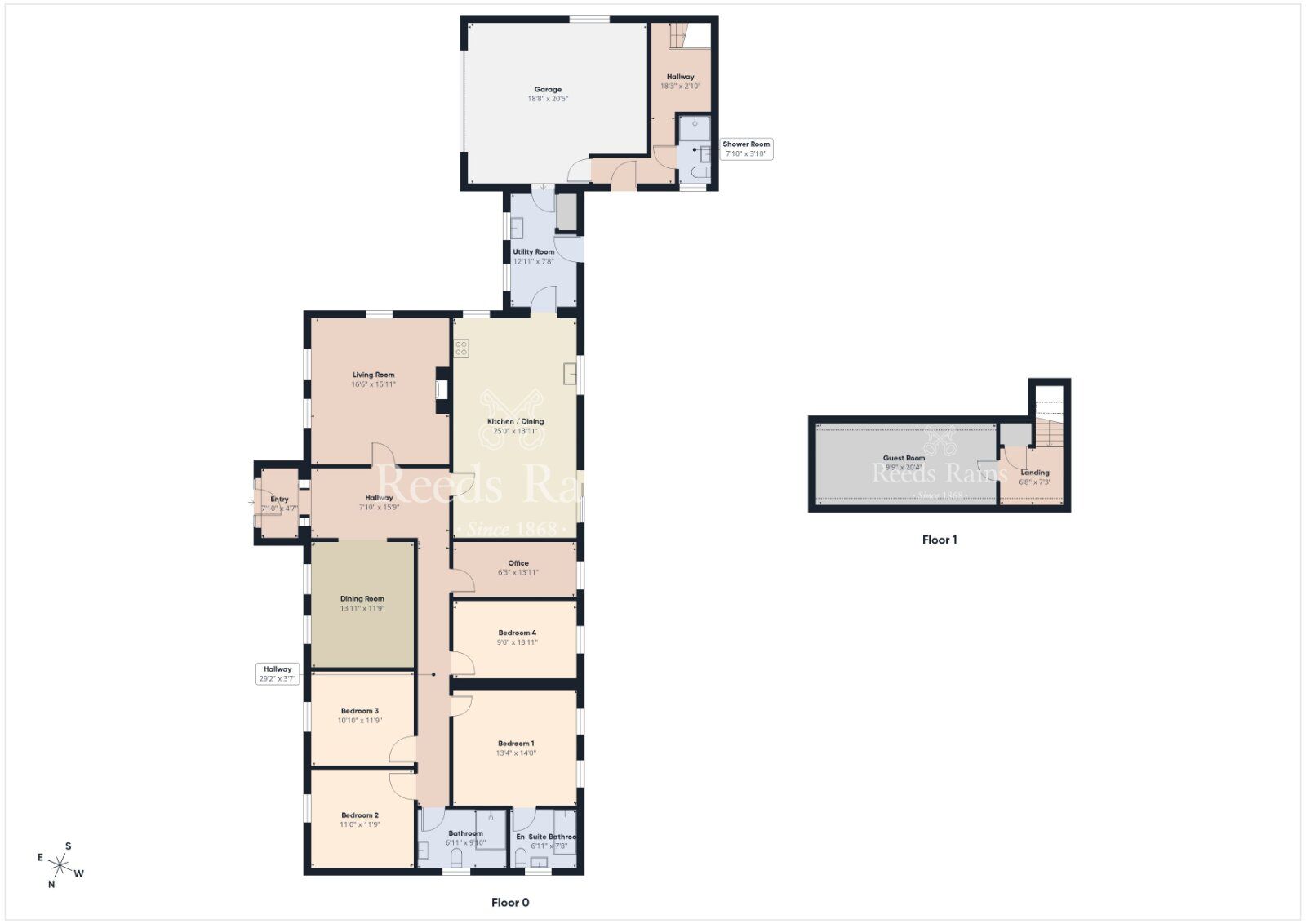 Floorplan of 5 bedroom Detached Bungalow for sale, Scroggy Lane, Glenavy, County Antrim, BT29