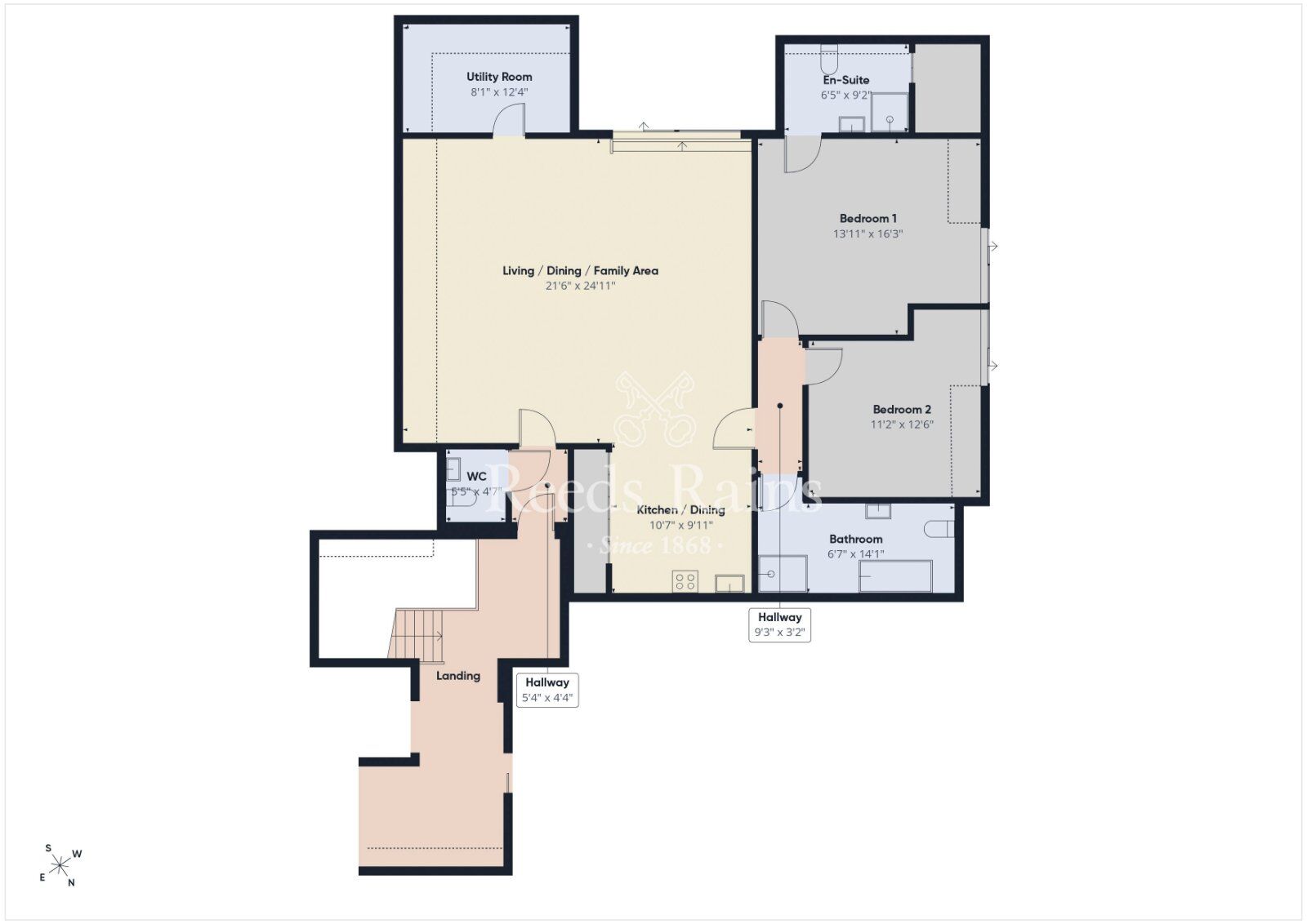 Floorplan of 2 bedroom Flat for sale, Hillsborough Road, Lisburn, County Down, BT27