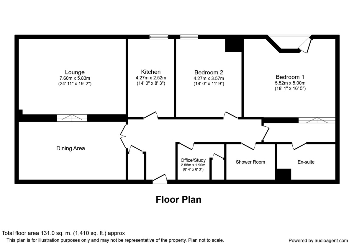 Floorplan of 2 bedroom  Flat to rent, East Quay Wapping Quay, Liverpool, L3