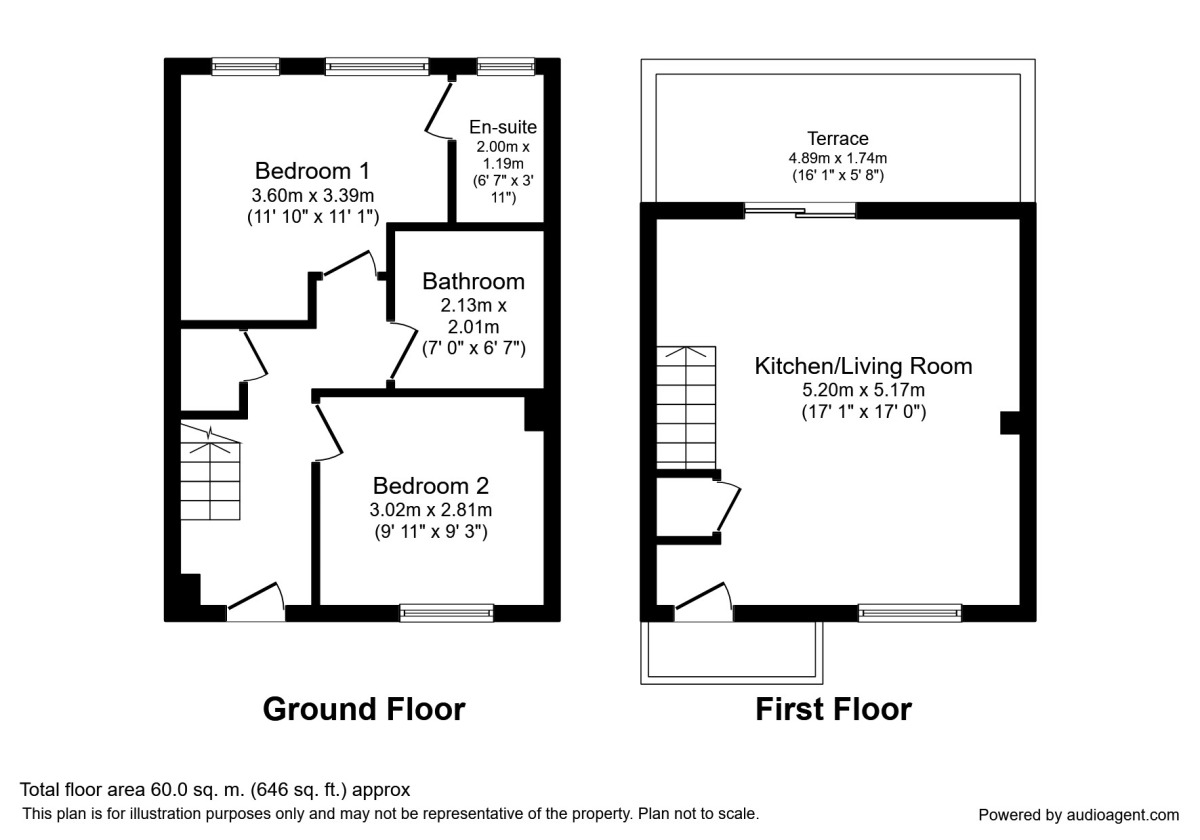Floorplan of 2 bedroom  Flat to rent, Argyle Street, Liverpool, L1
