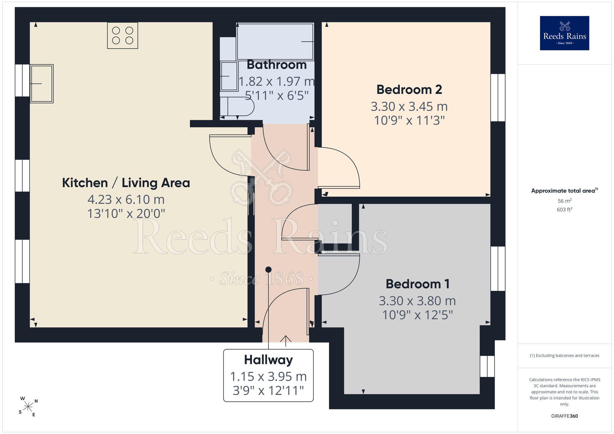 Floorplan of 2 bedroom Flat for sale, Ellerman Road, Liverpool, L3