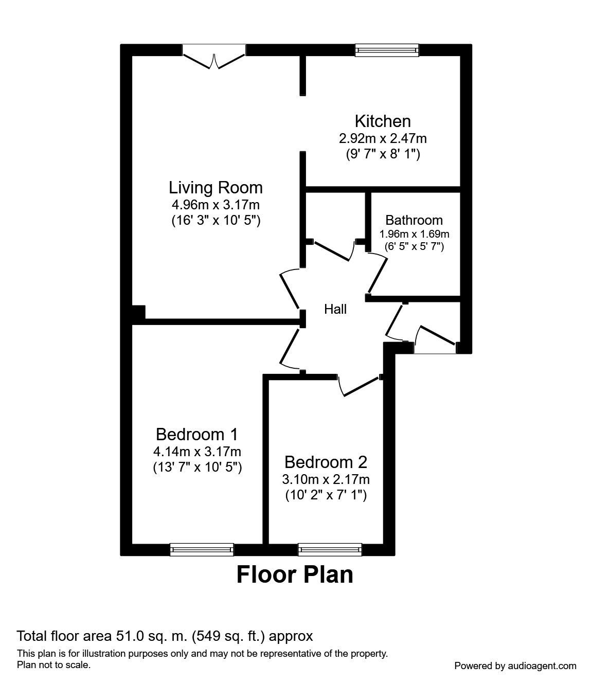 Floorplan of 2 bedroom  Flat to rent, Armstrong Quay, Liverpool, L3
