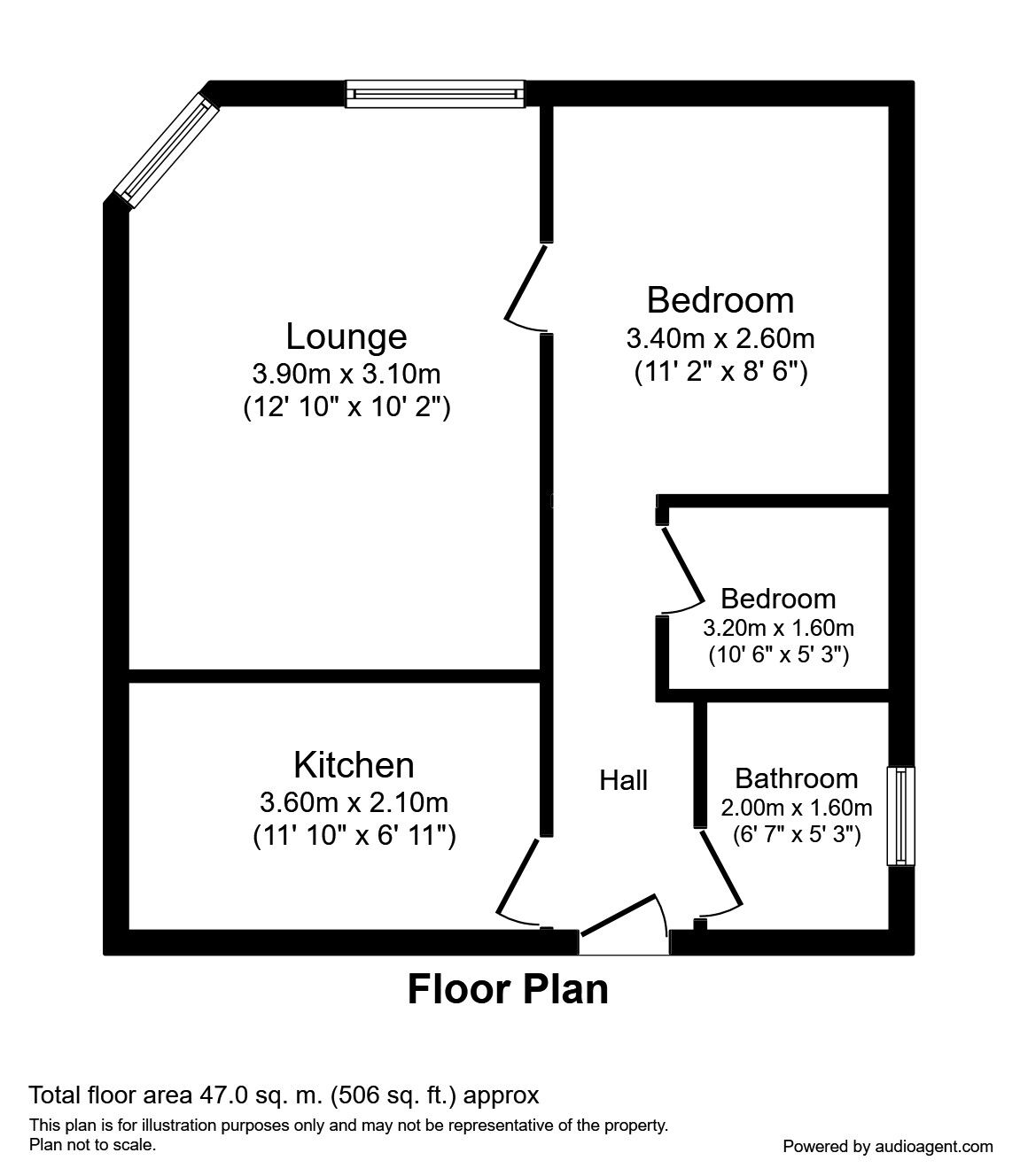 Floorplan of 2 bedroom Flat to rent, Princes Gardens Highfield Street, Liverpool, L3