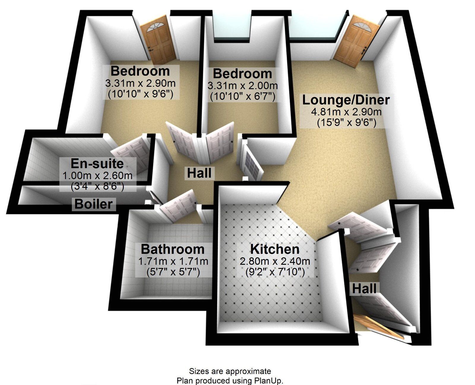 Floorplan of 2 bedroom Flat to rent, Royal Quay, Liverpool, L3